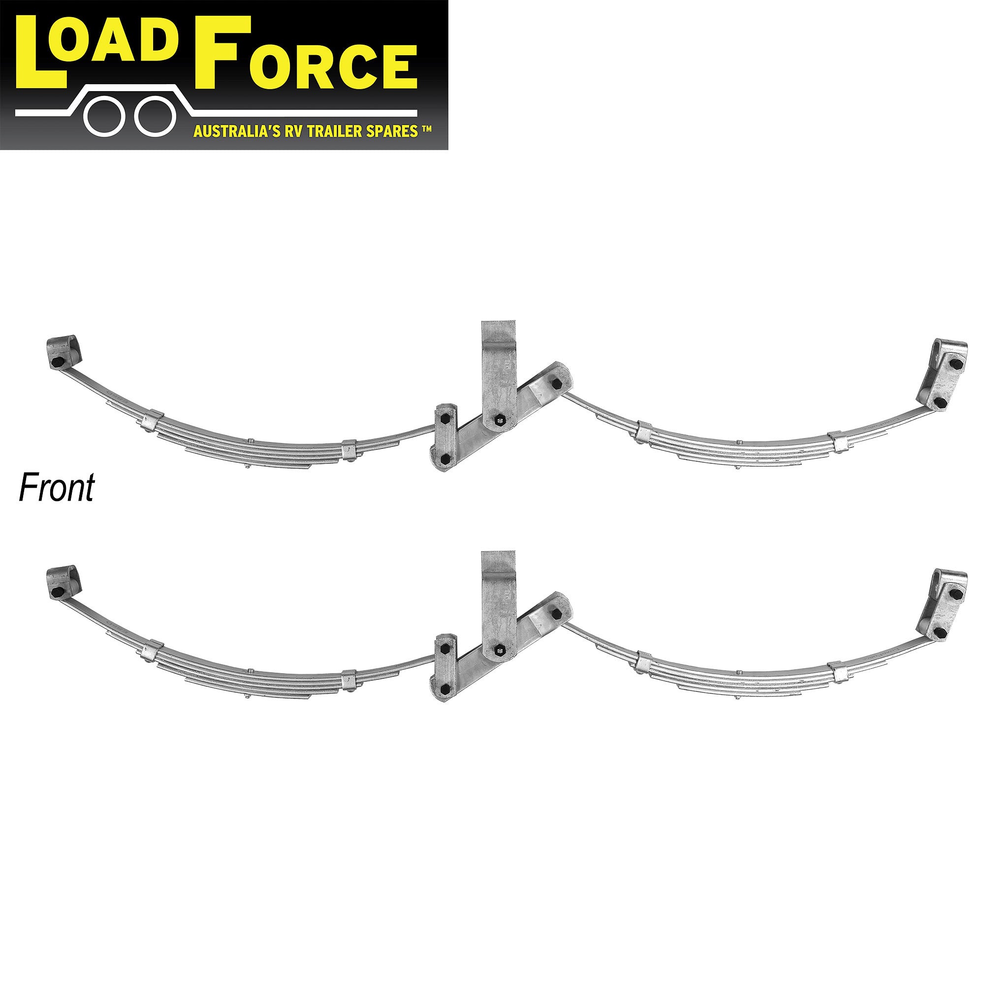 Rocker spring kit dacromet tandem axle rating 2600kg