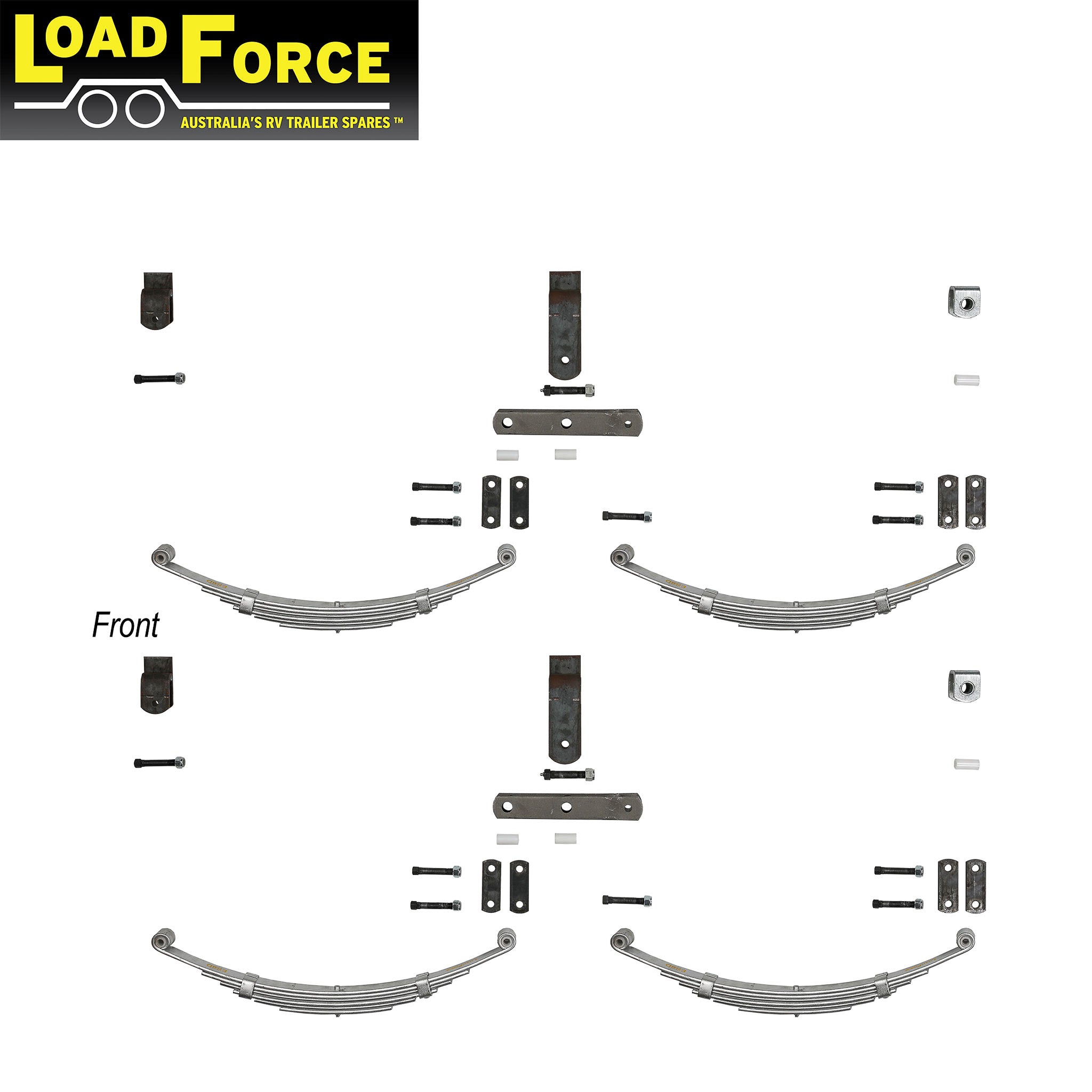 Rocker spring kit tandem axle rating 3000kg