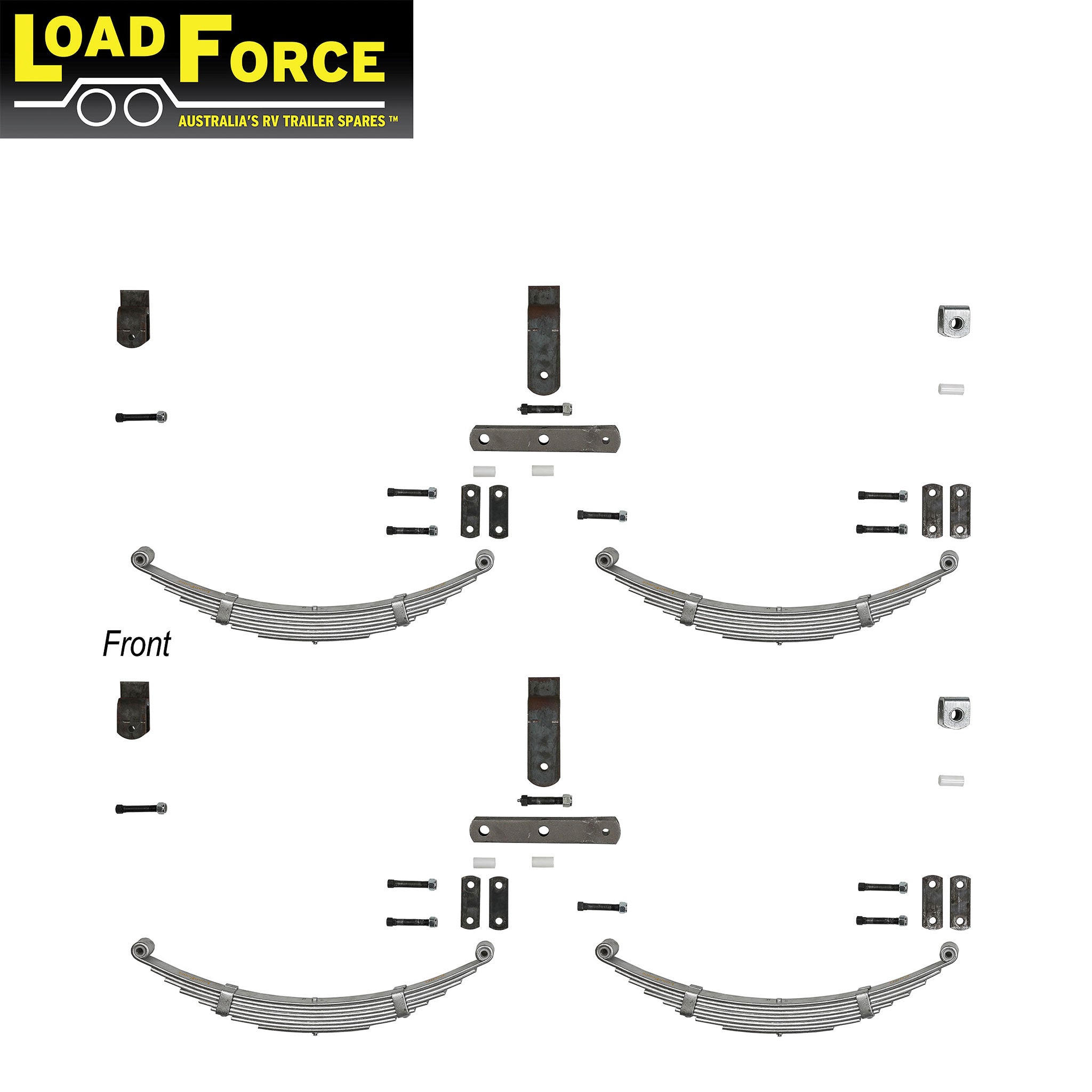 Rocker spring kit tandem axle rating 3800kg