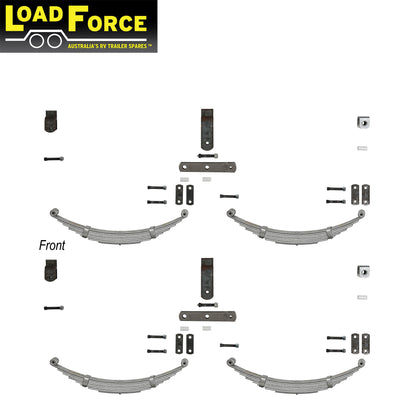 Rocker spring kit tandem axle rating 3800kg - Trailer Spares Direct