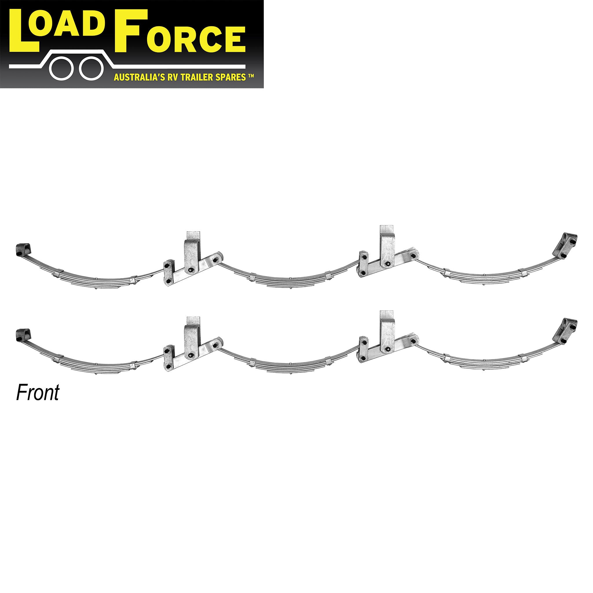 Rocker spring kit dacromet tri-axle rating 3900kg