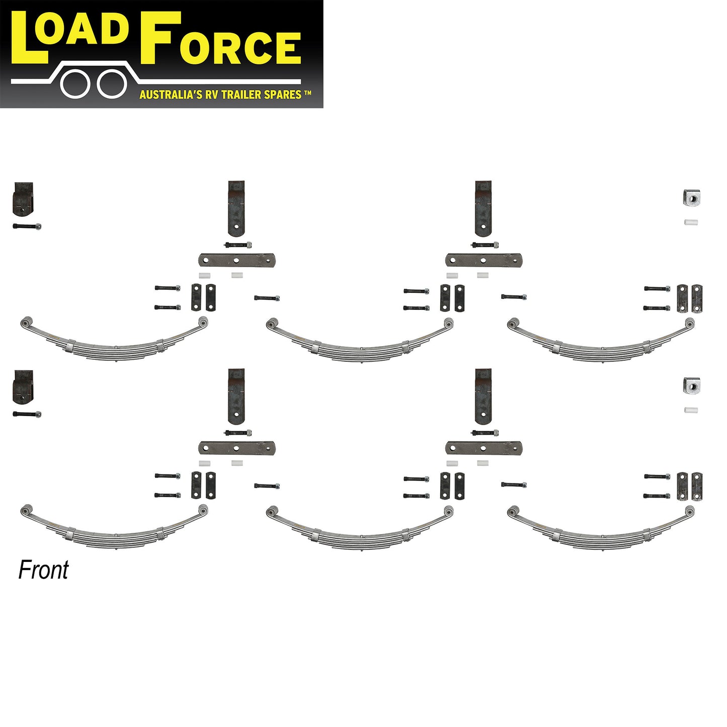 Rocker spring kit tri-axle rating 4500kg - Trailer Spares Direct