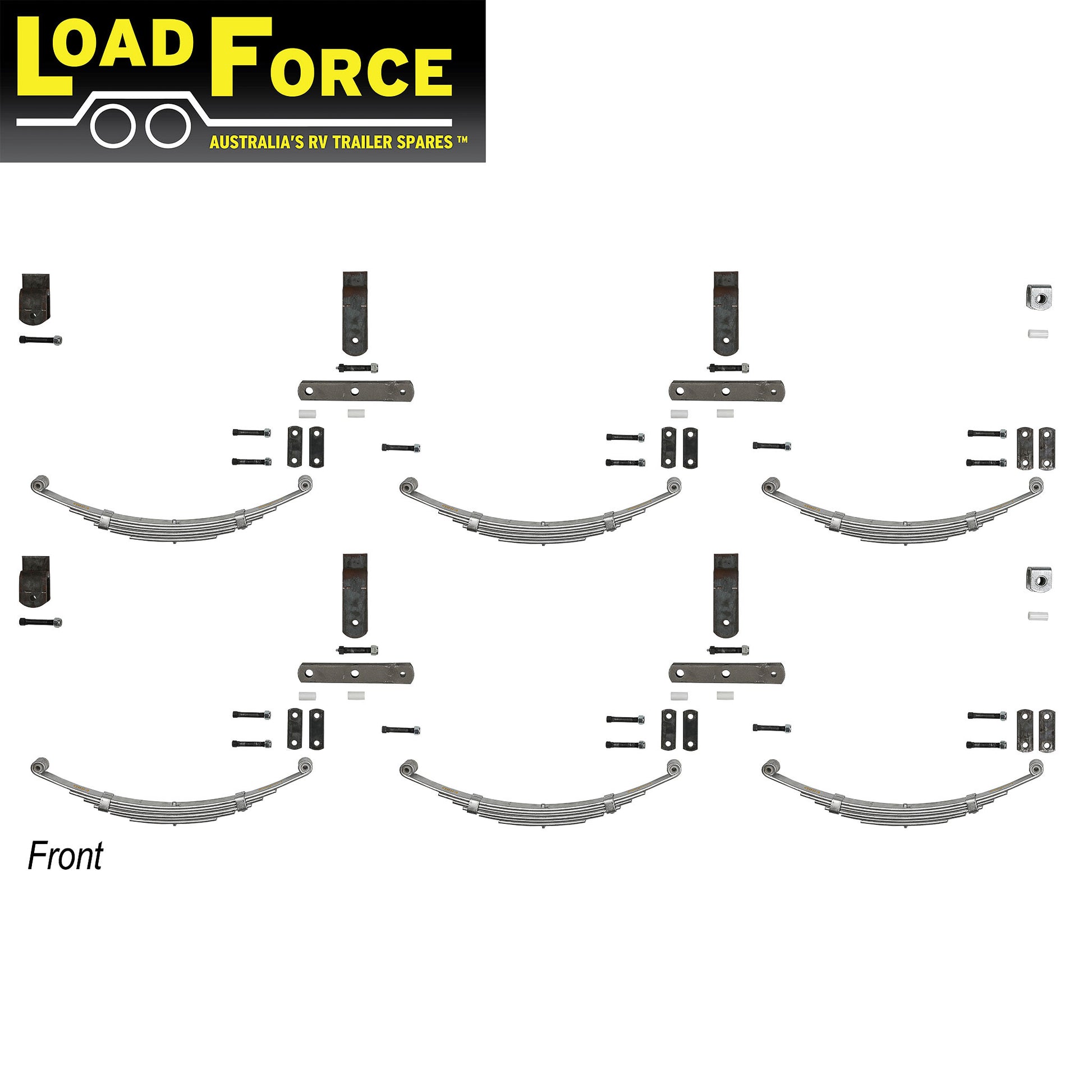 Rocker spring kit tri-axle rating 4500kg - Trailer Spares Direct