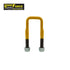 Rated 1/2in U-bolt 40mm square x 115mm long - Yellow