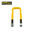Rated 1/2in U-bolt 40mm square x 140mm long - Yellow