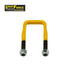 Rated 1/2in U-bolt 50mm square x 115mm long - Yellow