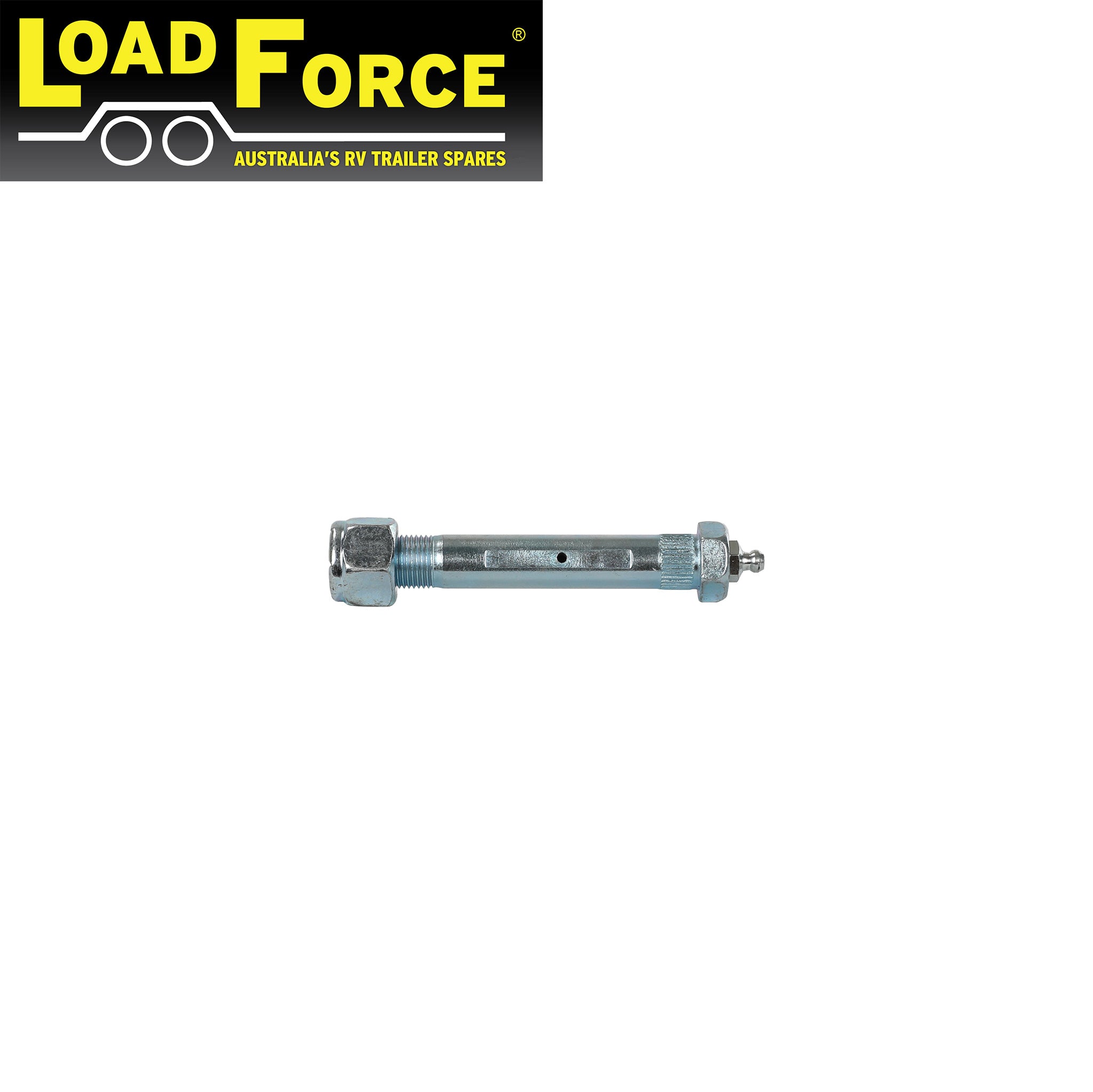 16mm Greaseable shackle pin for 60mm wide trailer springs