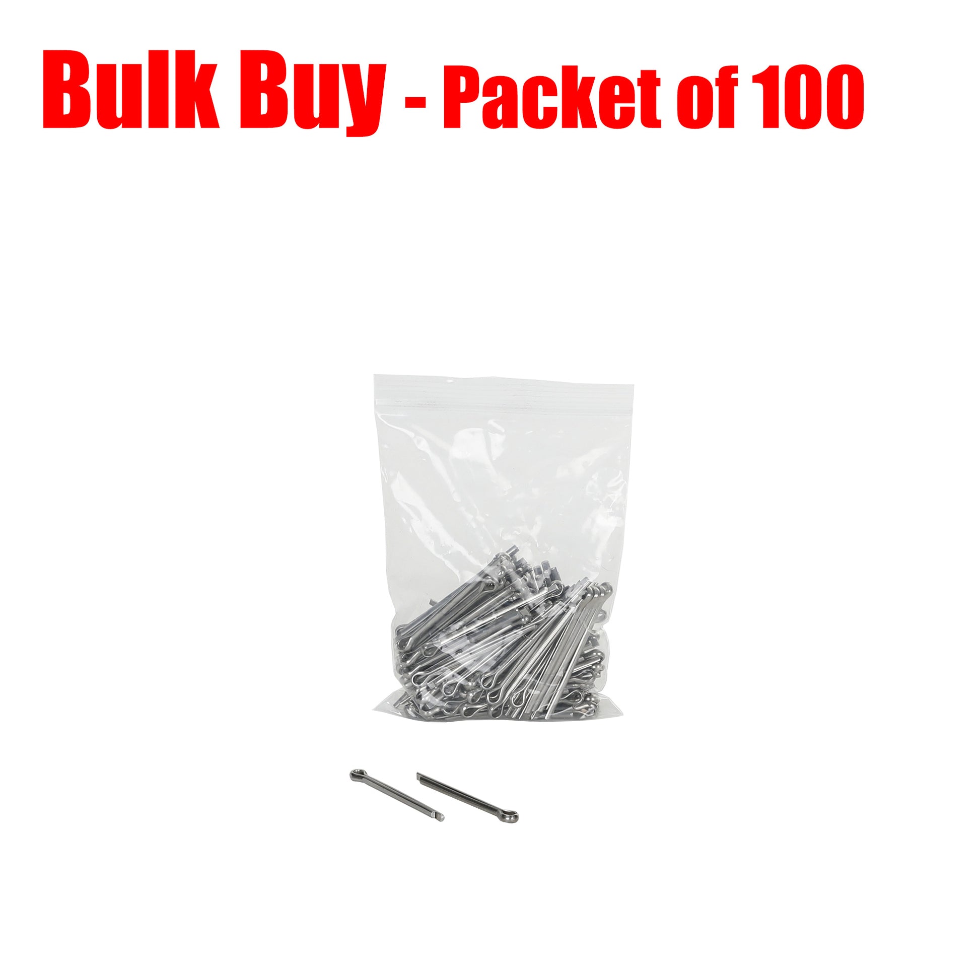 Split Pin Stainless Steel 4.0x50mm. Pack of 100. - Trailer Spares Direct