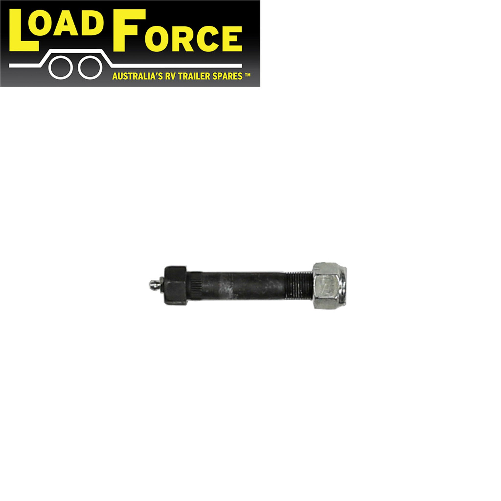 5/8 inch greaseable trailer shackle pin and nut for 45mm wide spring