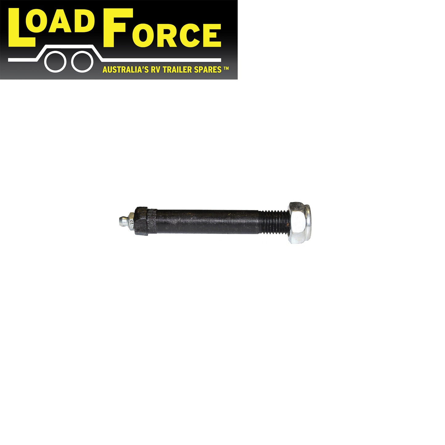 Greaseable shackle pin 18mm x 100mm for 60mm wide trailer springs - Trailer Spares Direct