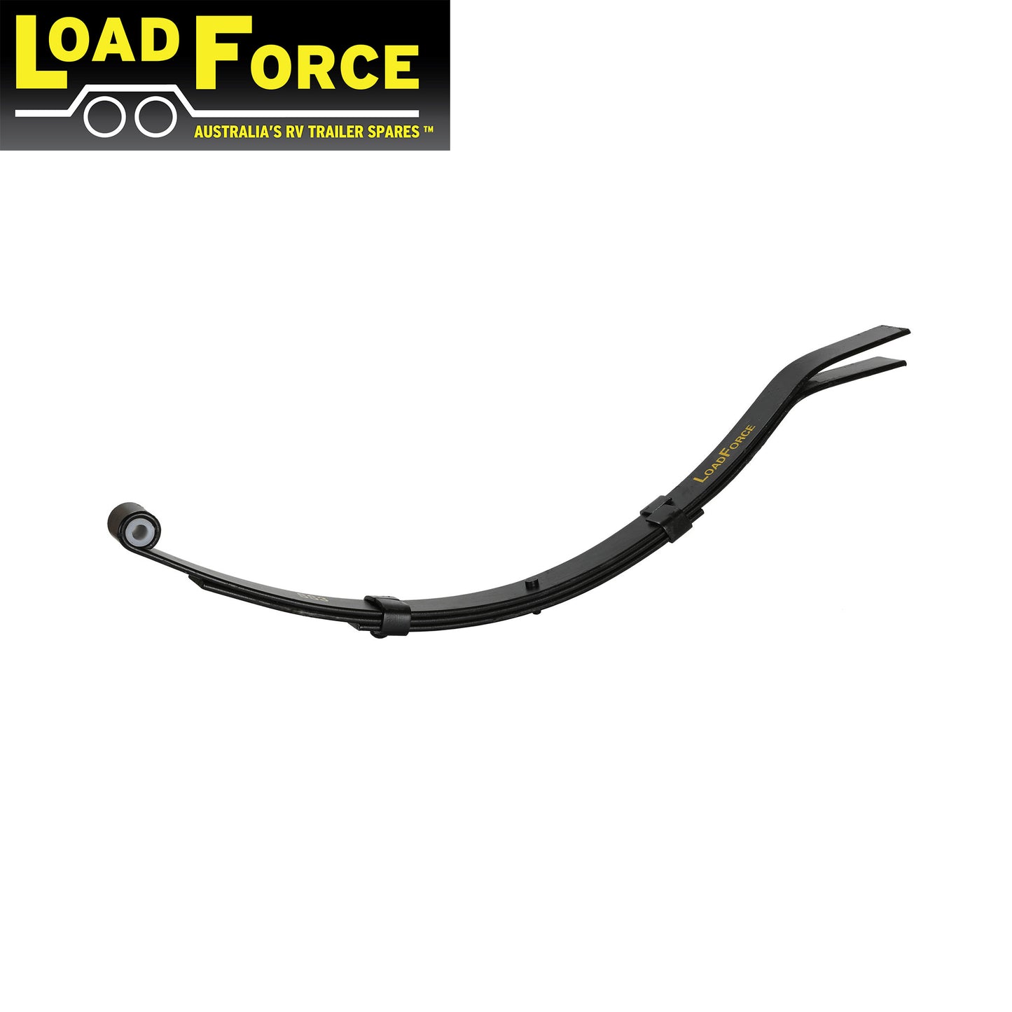 Slipper Spring 3 Leaf Black (600kg rated per pair) - Trailer Spares Direct