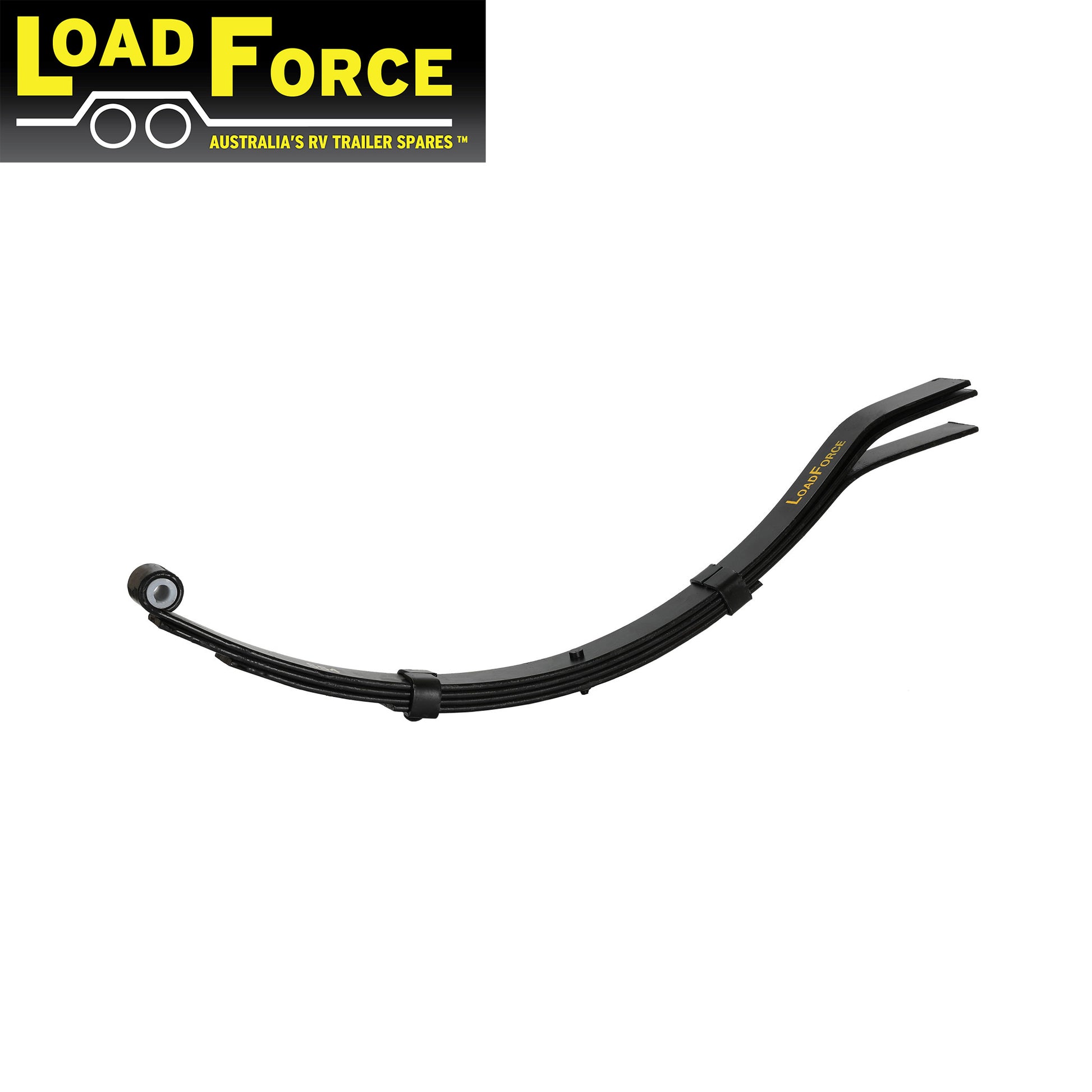 Slipper Spring 4 Leaf Black (900kg rated per pair) - Trailer Spares Direct