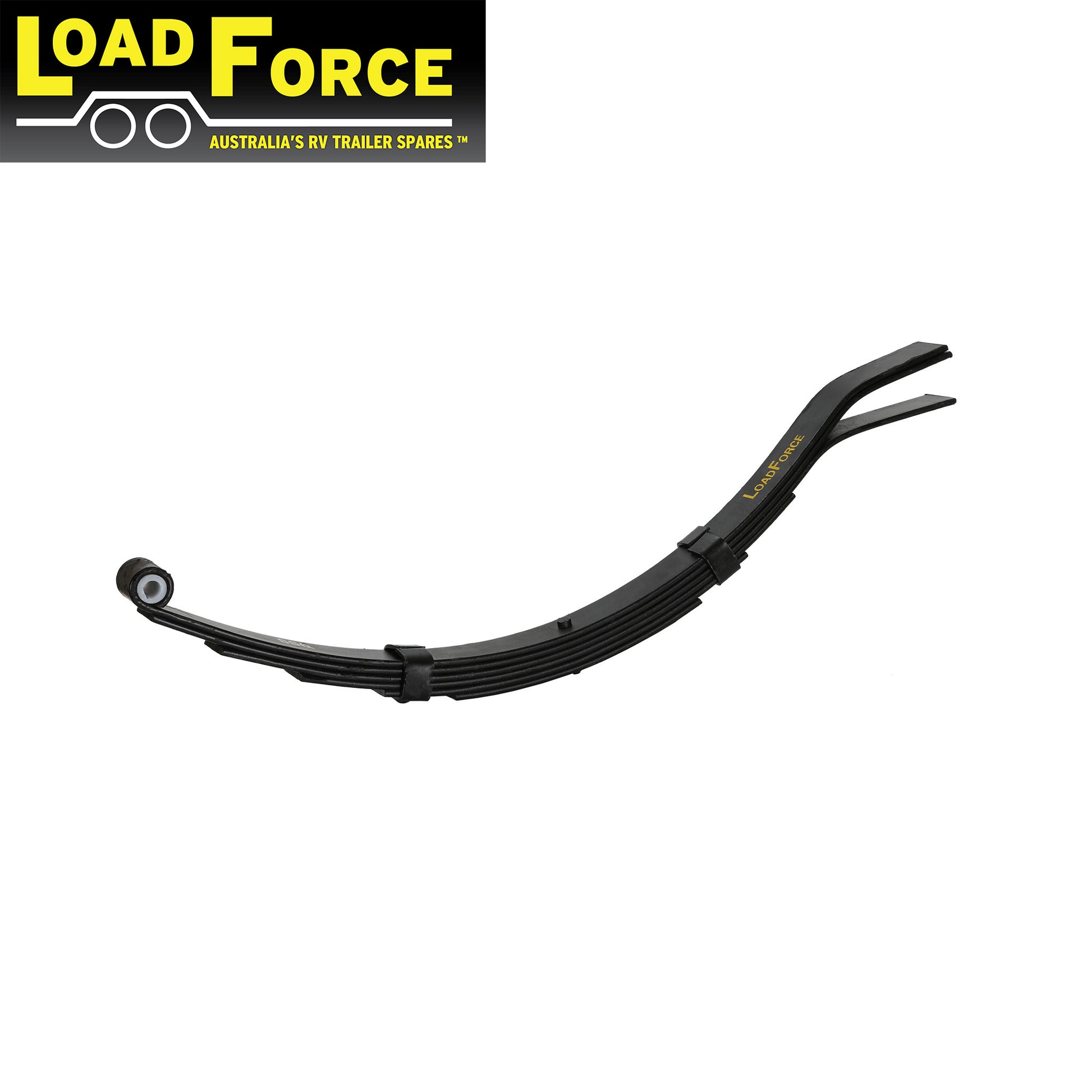 Slipper Spring 6 Leaf Black (1200kg rated per pair) - Trailer Spares Direct