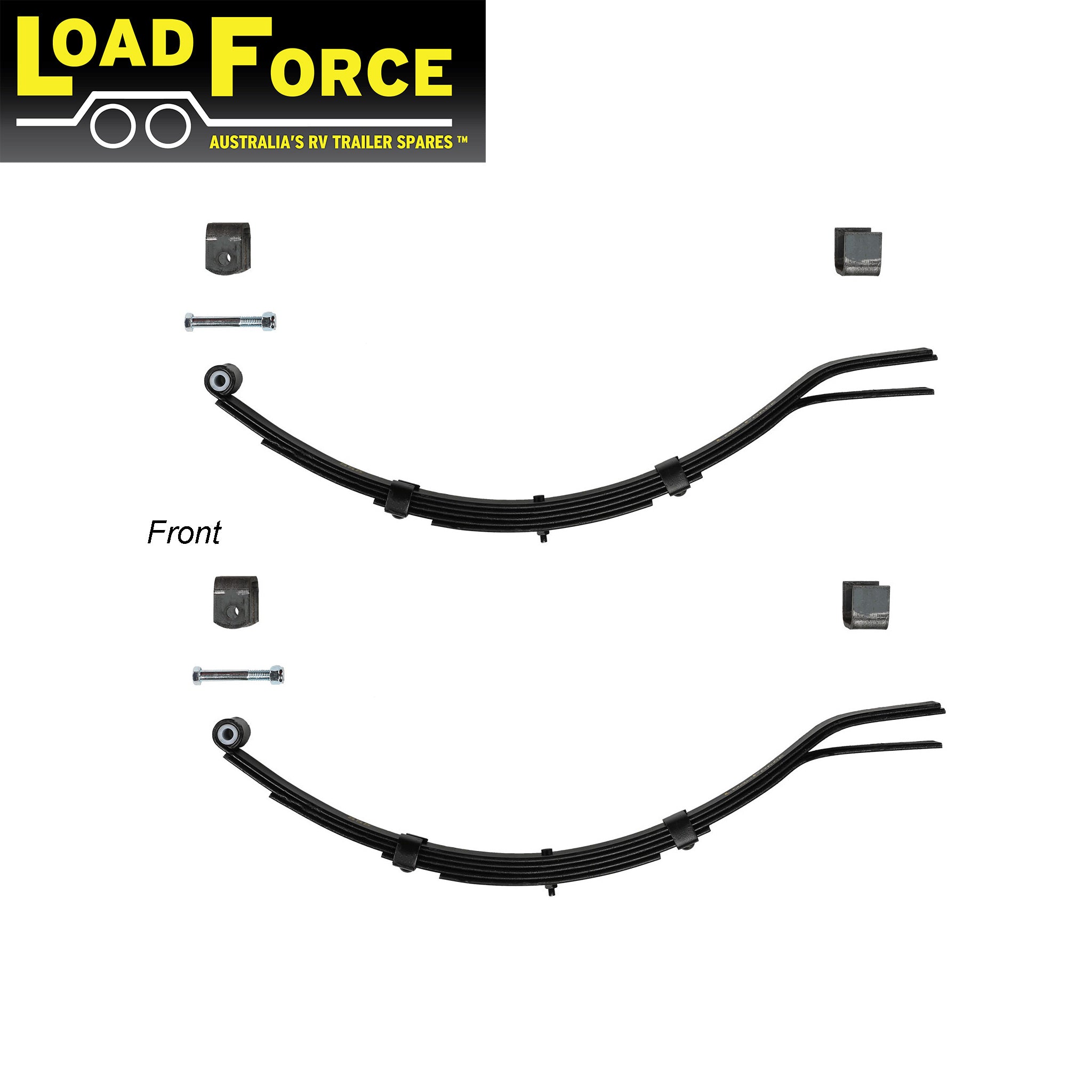 Slipper spring kit for 1000kg rated single axle trailer - Premium LoadForce