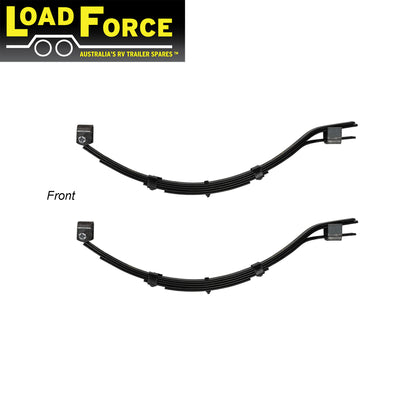 Slipper spring kit for 1000kg rated single axle trailer - Premium LoadForce - Trailer Spares Direct