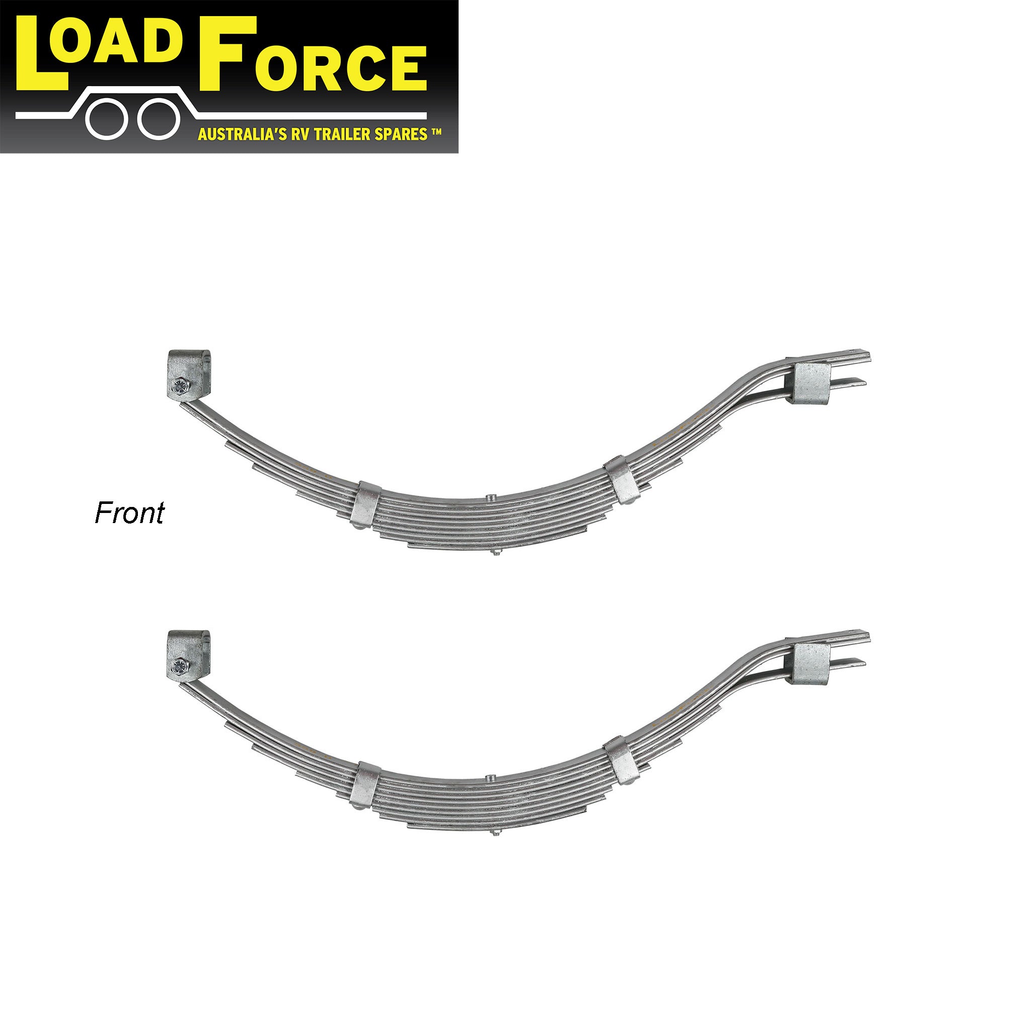 Slipper spring kit galvanised for 1600kg rated single axle marine trailer - premium LoadForce