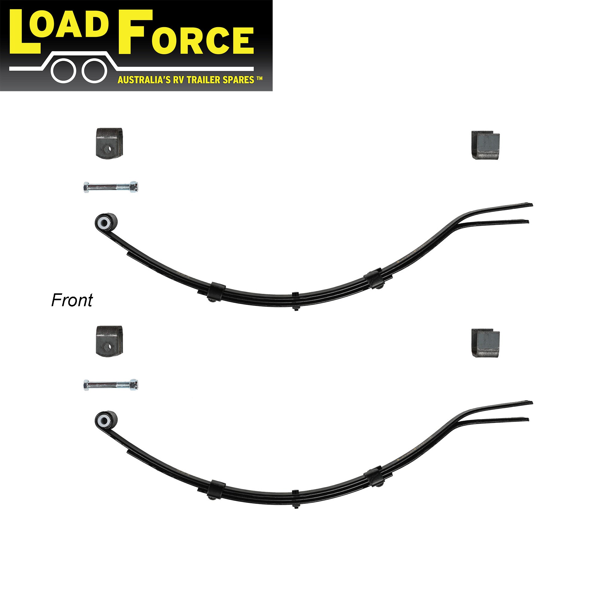 Slipper spring kit for 600kg rated single axle trailer - Premium LoadForce