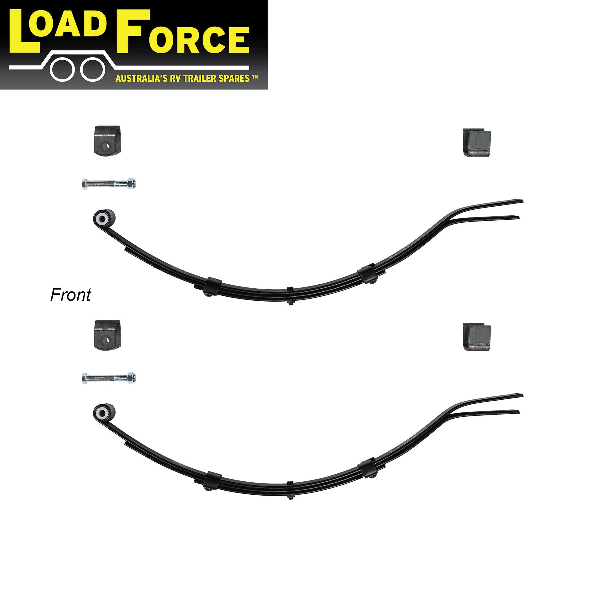 Slipper spring kit for 600kg rated single axle trailer - Premium LoadForce - Trailer Spares Direct