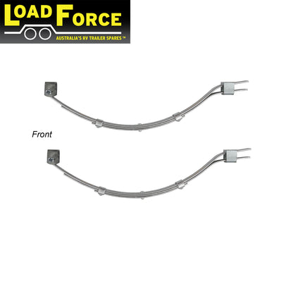 Slipper spring kit Galvanised for 600kg rated single axle marine trailer - Premium LoadForce - Trailer Spares Direct