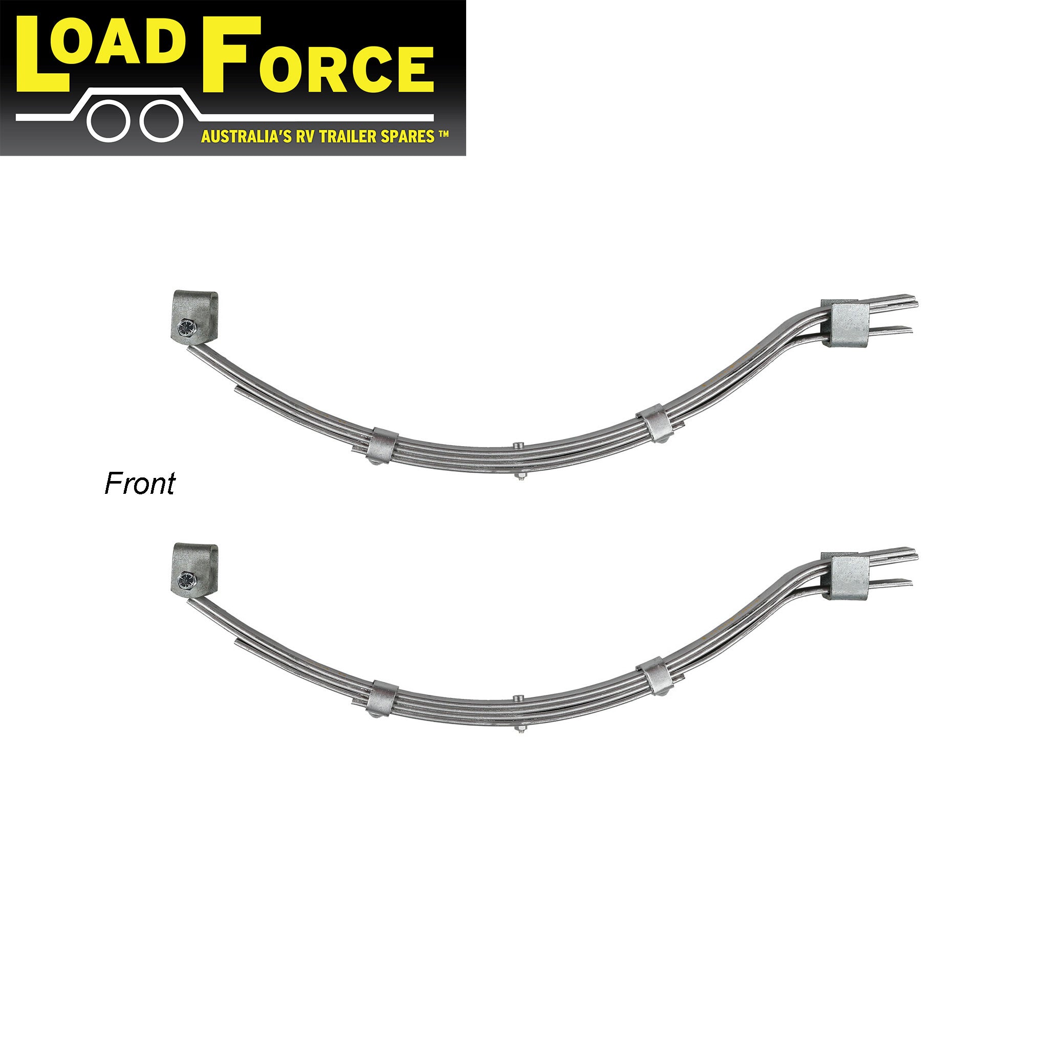 Slipper spring kit galvanised for 900kg rated single axle marine trailer - premium LoadForce