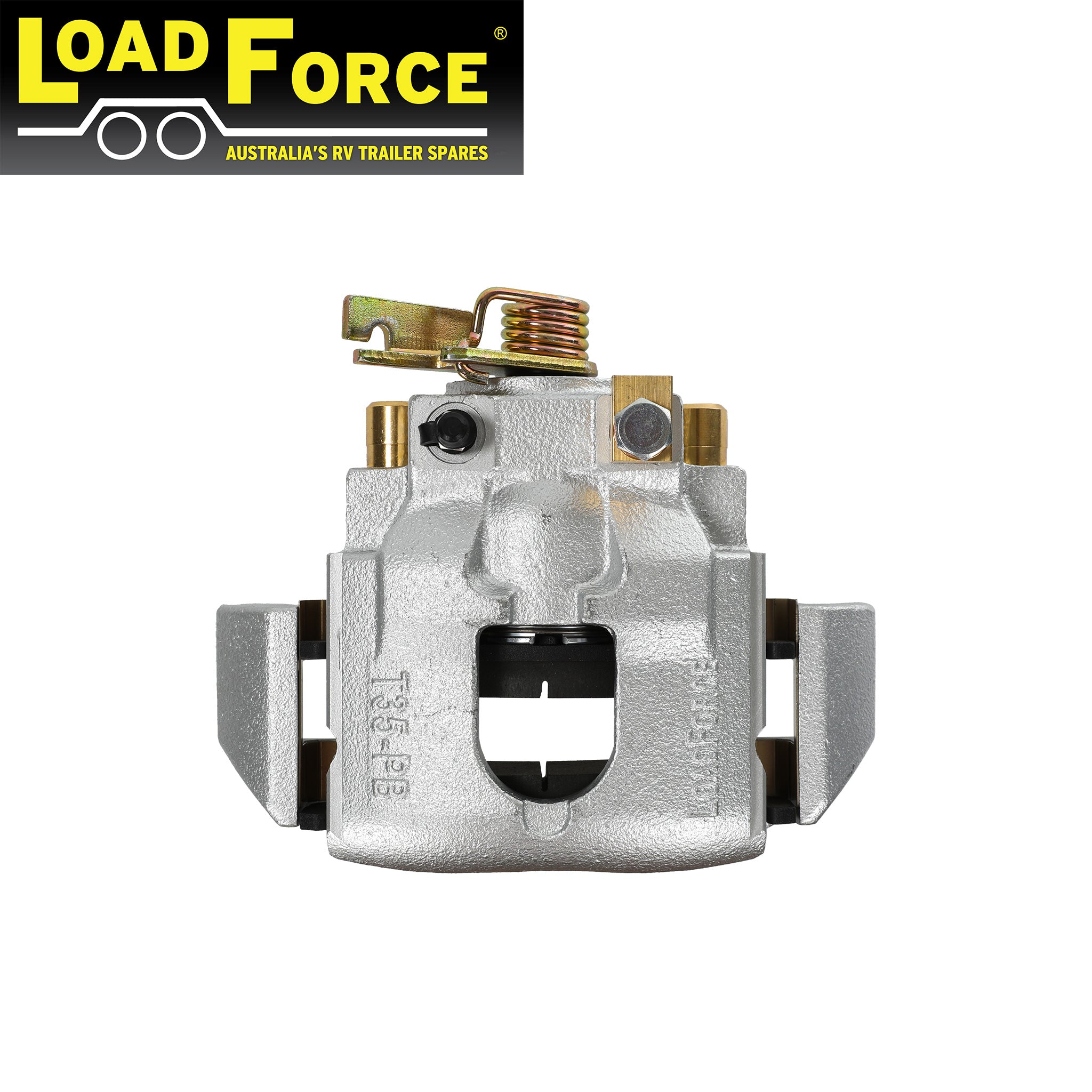 LoadForce T35 brake caliper left side with park brake