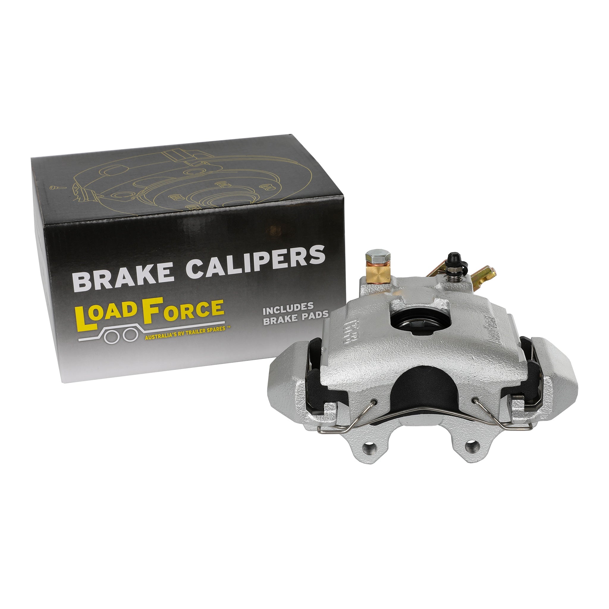LoadForce T35 brake caliper right side with park brake