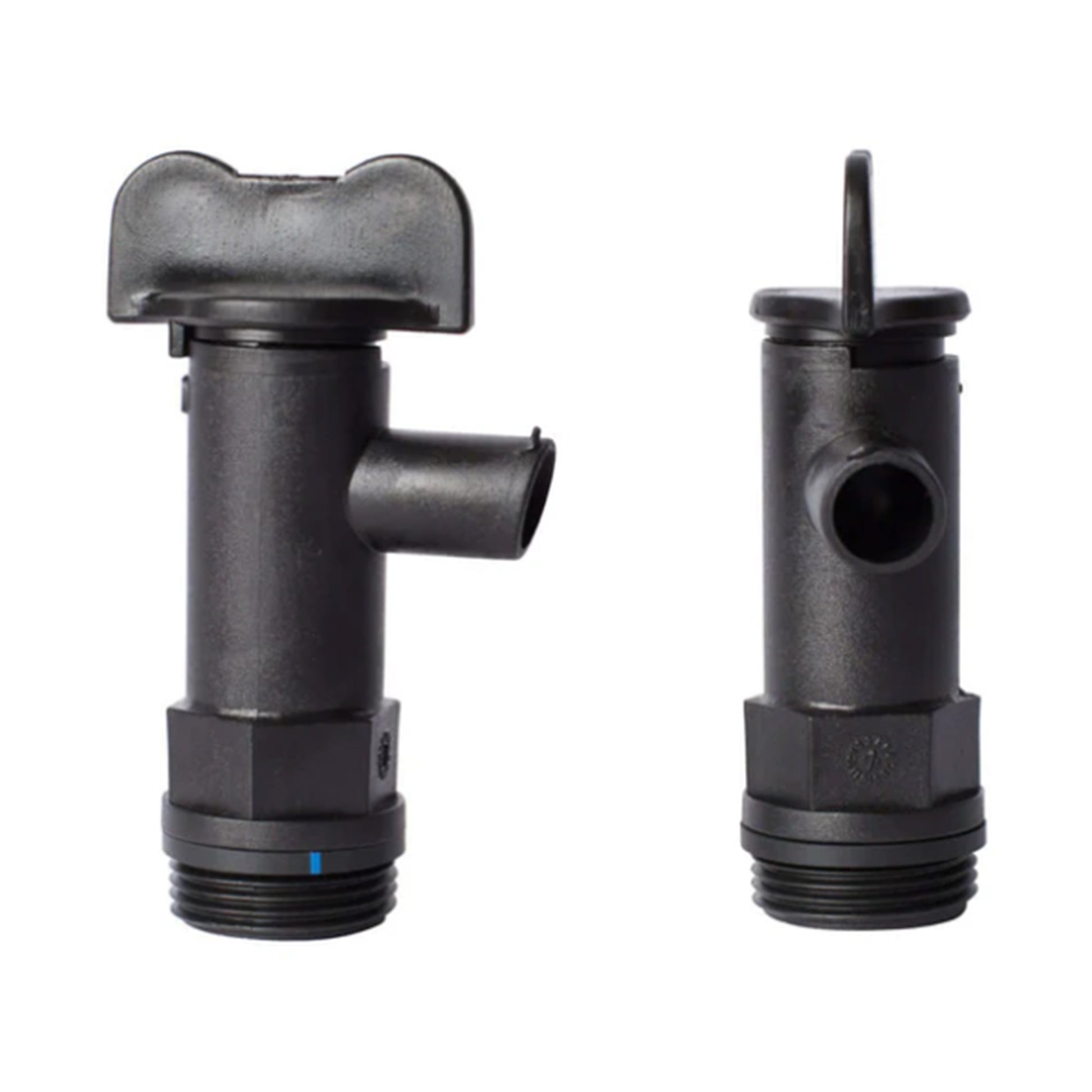 Black Plastic Tap To Suit 20L Drum - Trailer Spares Direct