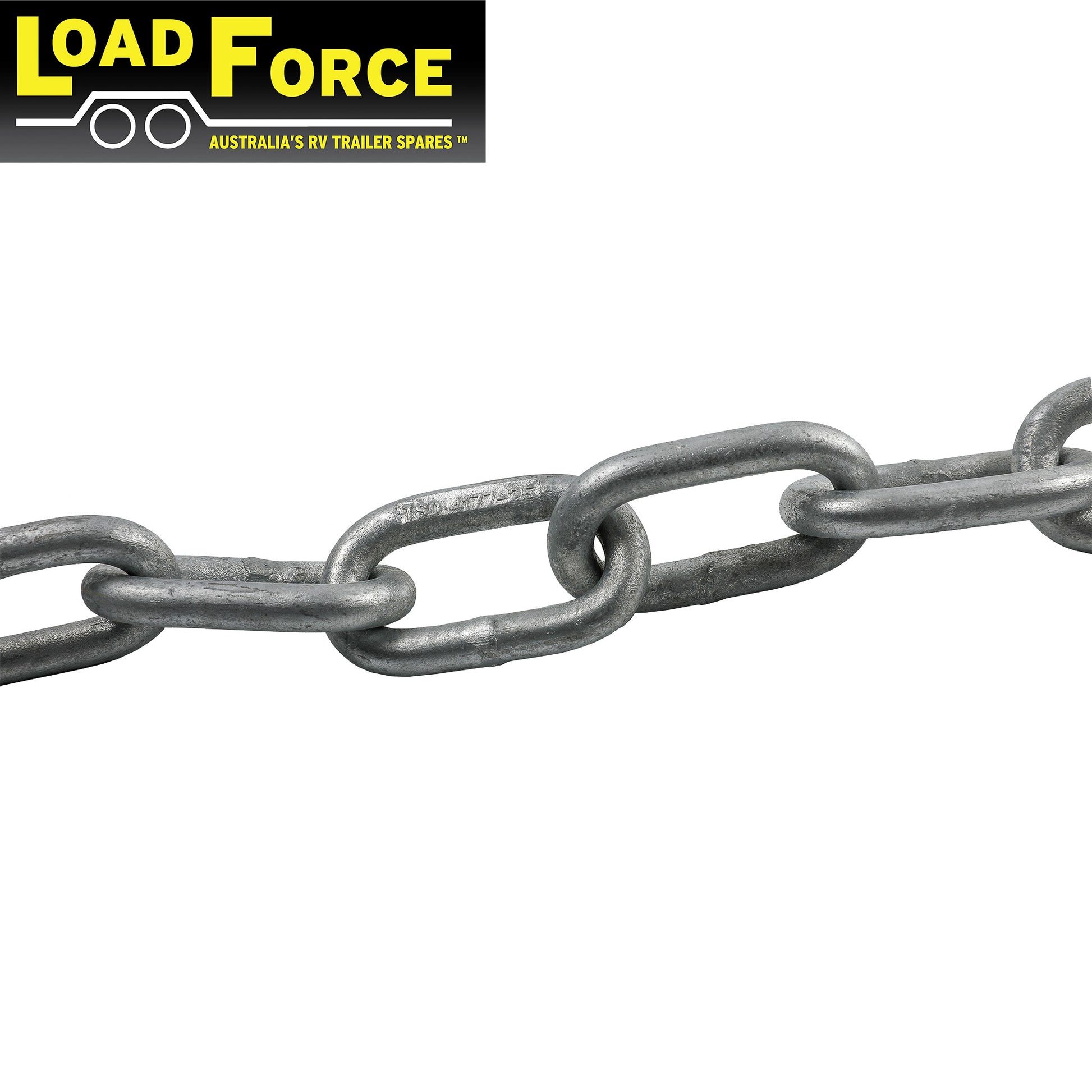 Trailer safety chain 10mm galvanised rated 2500kg - 1000mm - Trailer Spares Direct