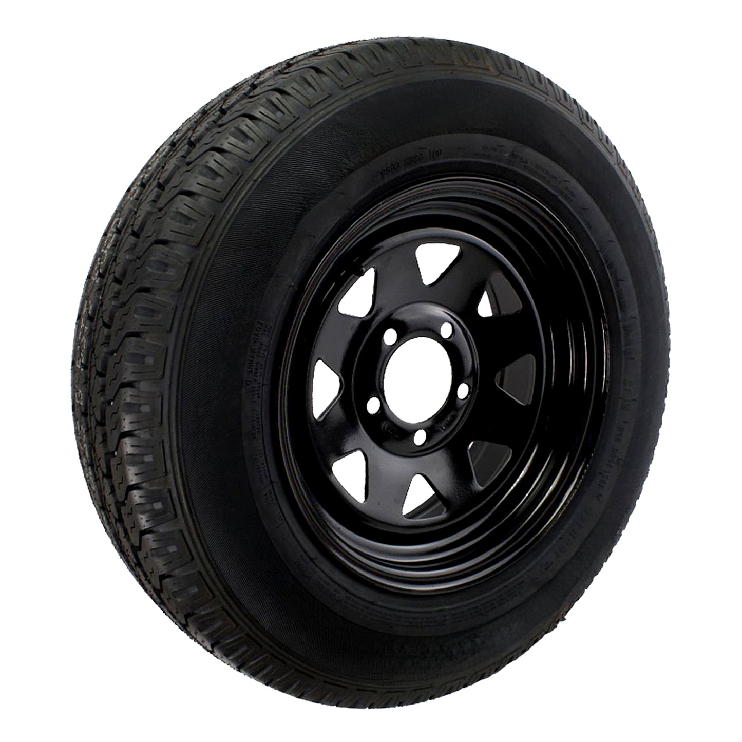 Steel Rim 14x5.5 inch Ford stud pattern (5 x 114.3mm PCD) with 850kg Tyre - White