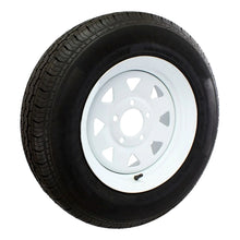Steel Rim 14x5.5 inch Holden HT stud pattern (5 x 108mm PCD) with 850kg Tyre - White