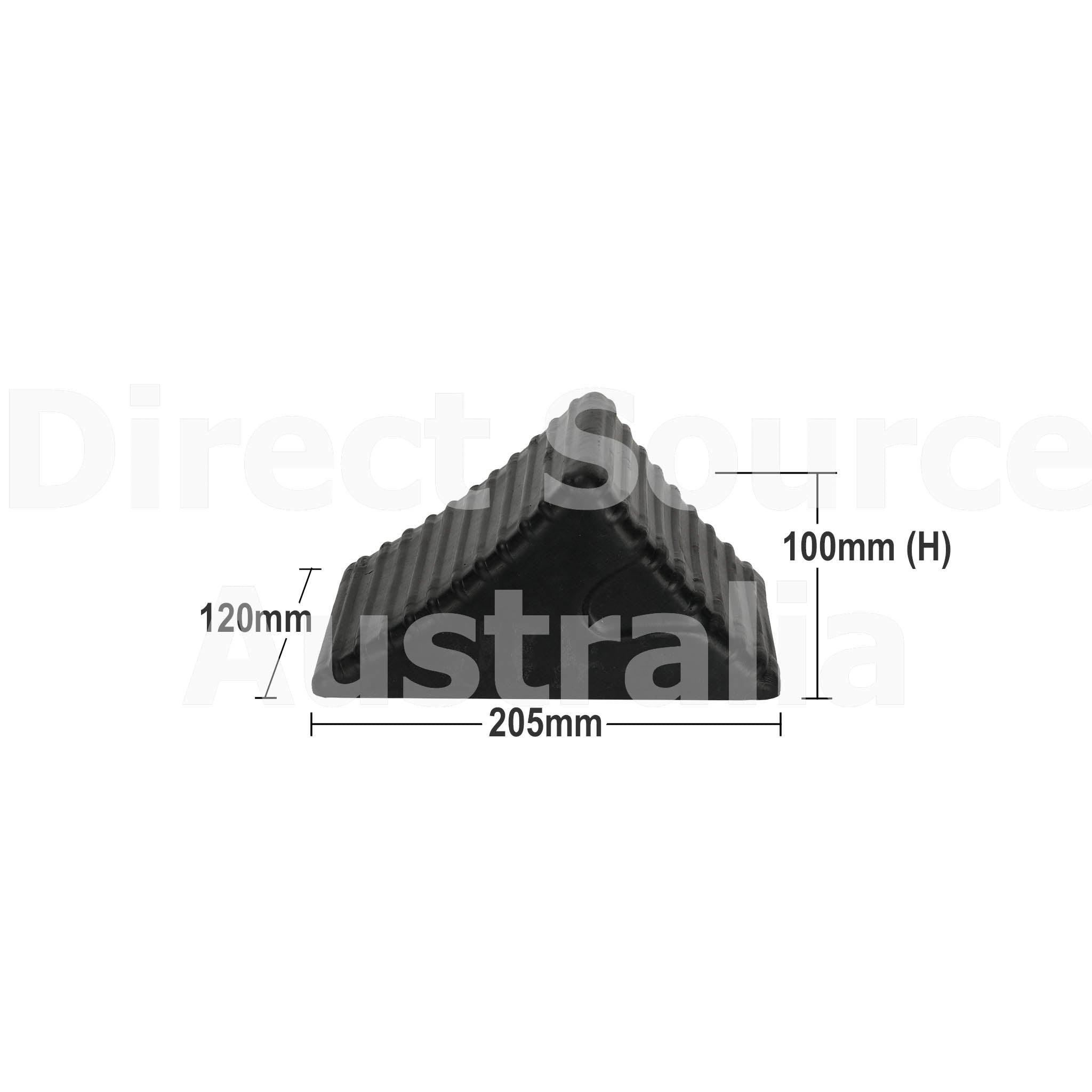 Trailer caravan wheel chock dimensions