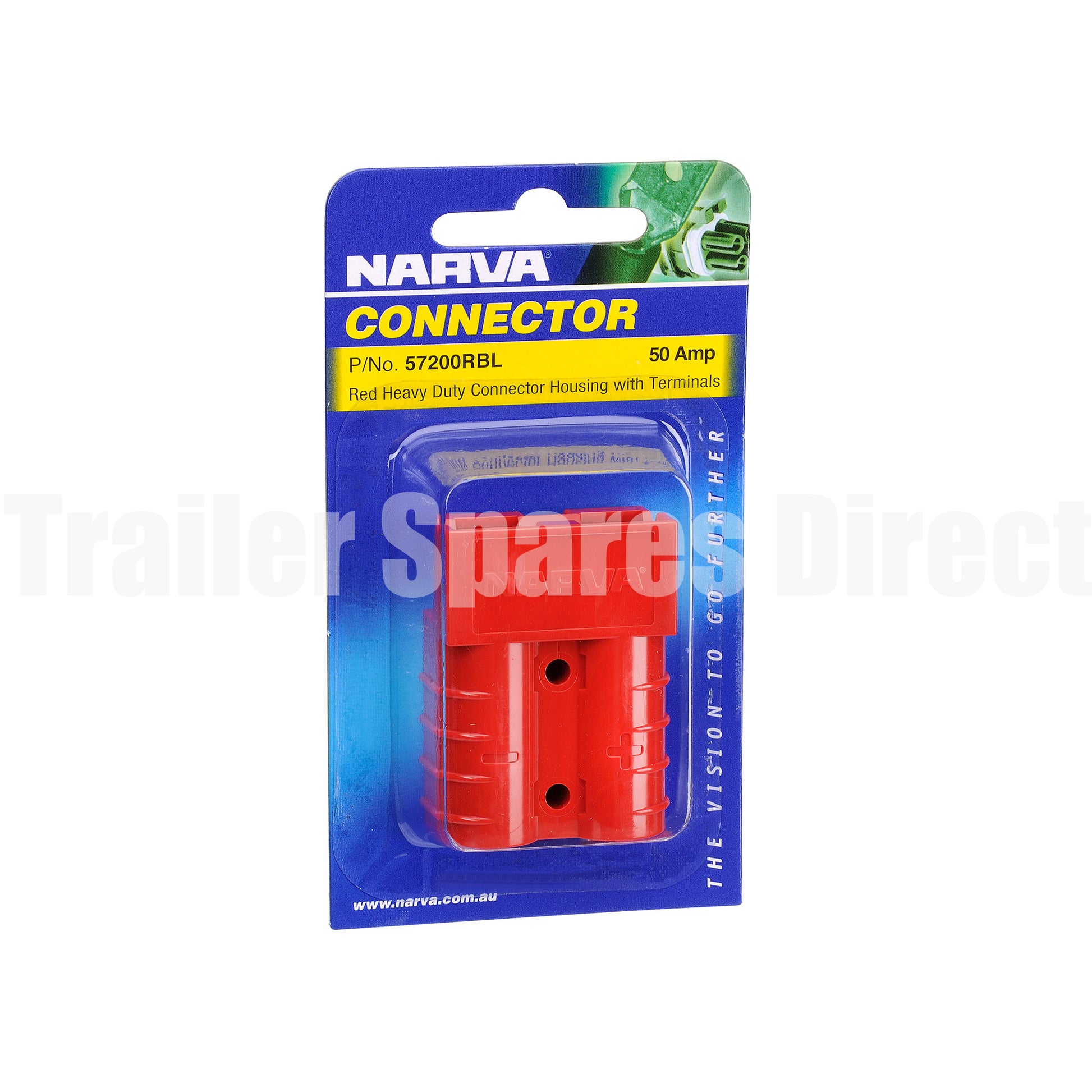 Heavy-duty 50amp red connector - Anderson-type plug - Trailer Spares Direct