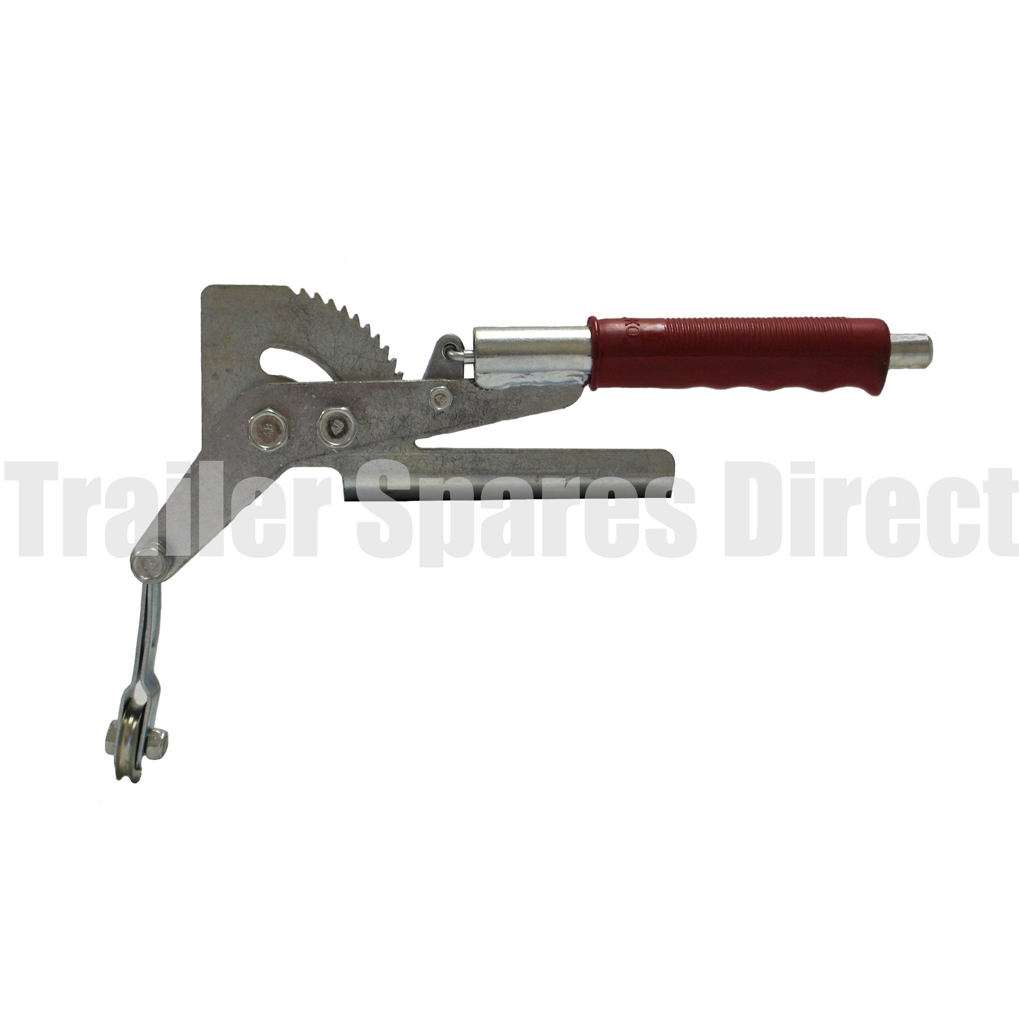 Caravan side mount press button handbrake