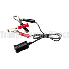 Narva battery clips with extension lead and accessory socket - Trailer Spares Direct