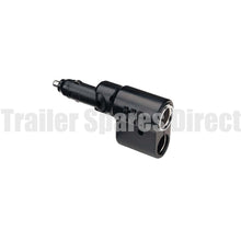 Narva cigarette lighter plug with adjustable twin accessory sockets - Trailer Spares Direct
