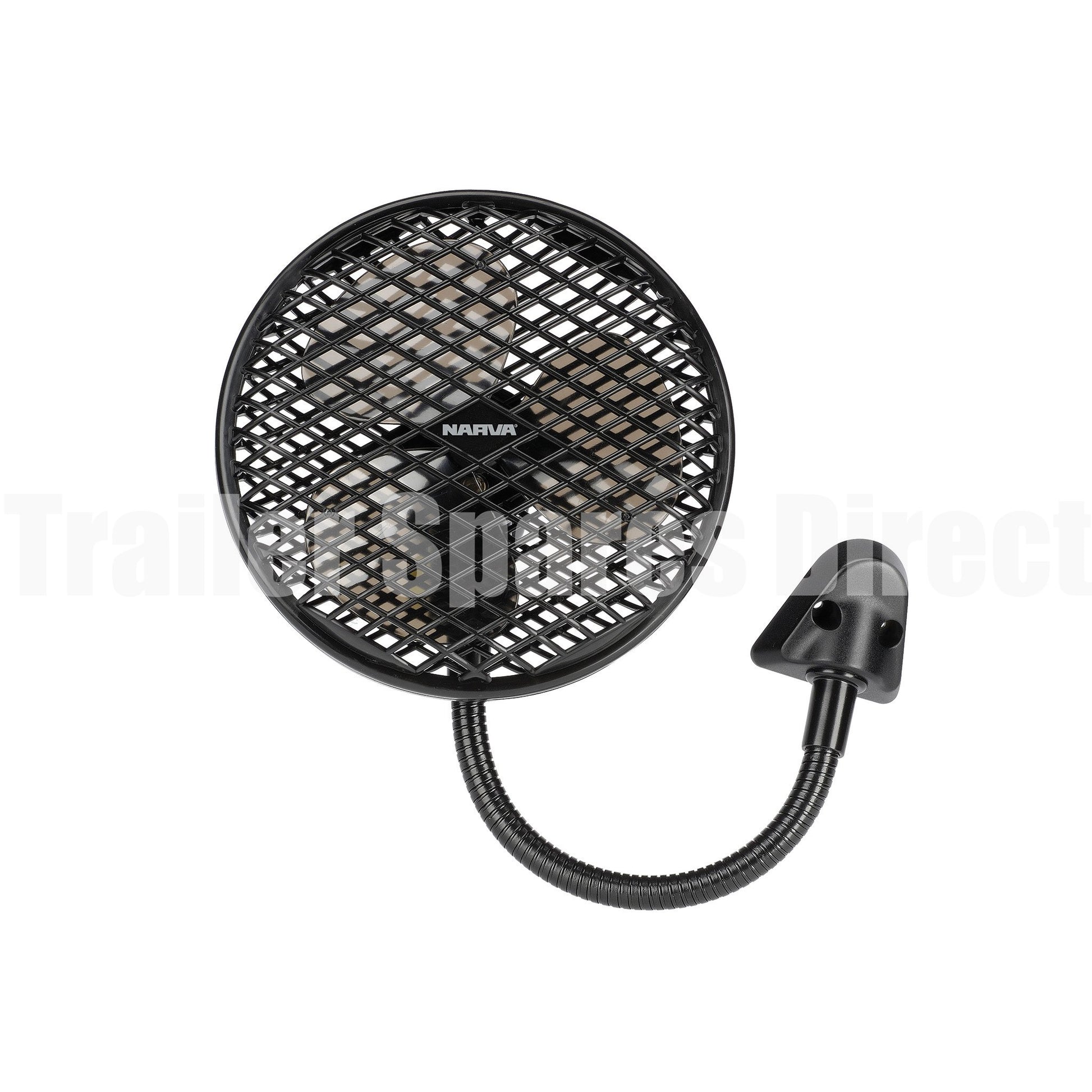 Narva fan 12 volt with fixed mounting bracket and hard wired cable - Trailer Spares Direct