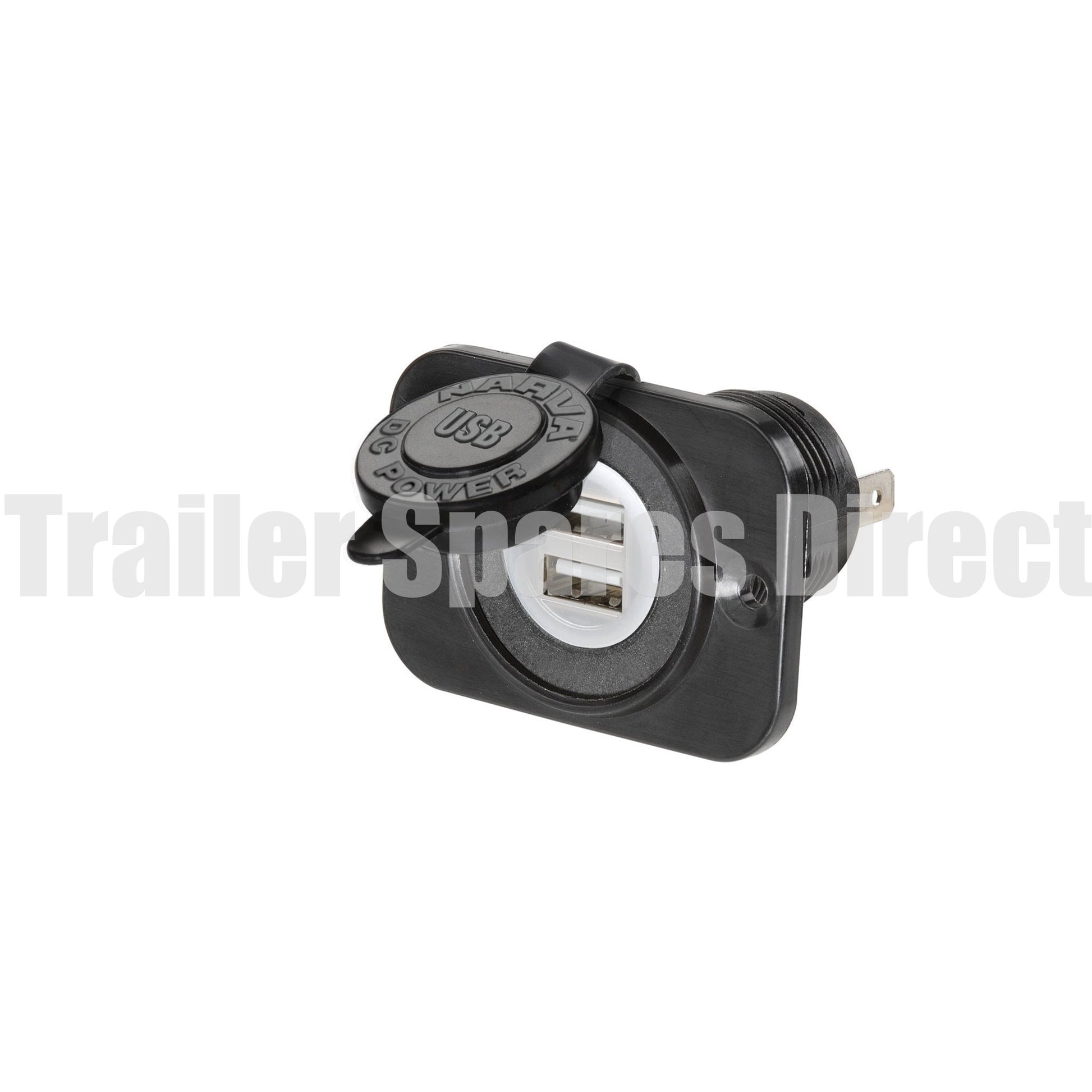 Narva heavy-duty dual USB socket - Trailer Spares Direct