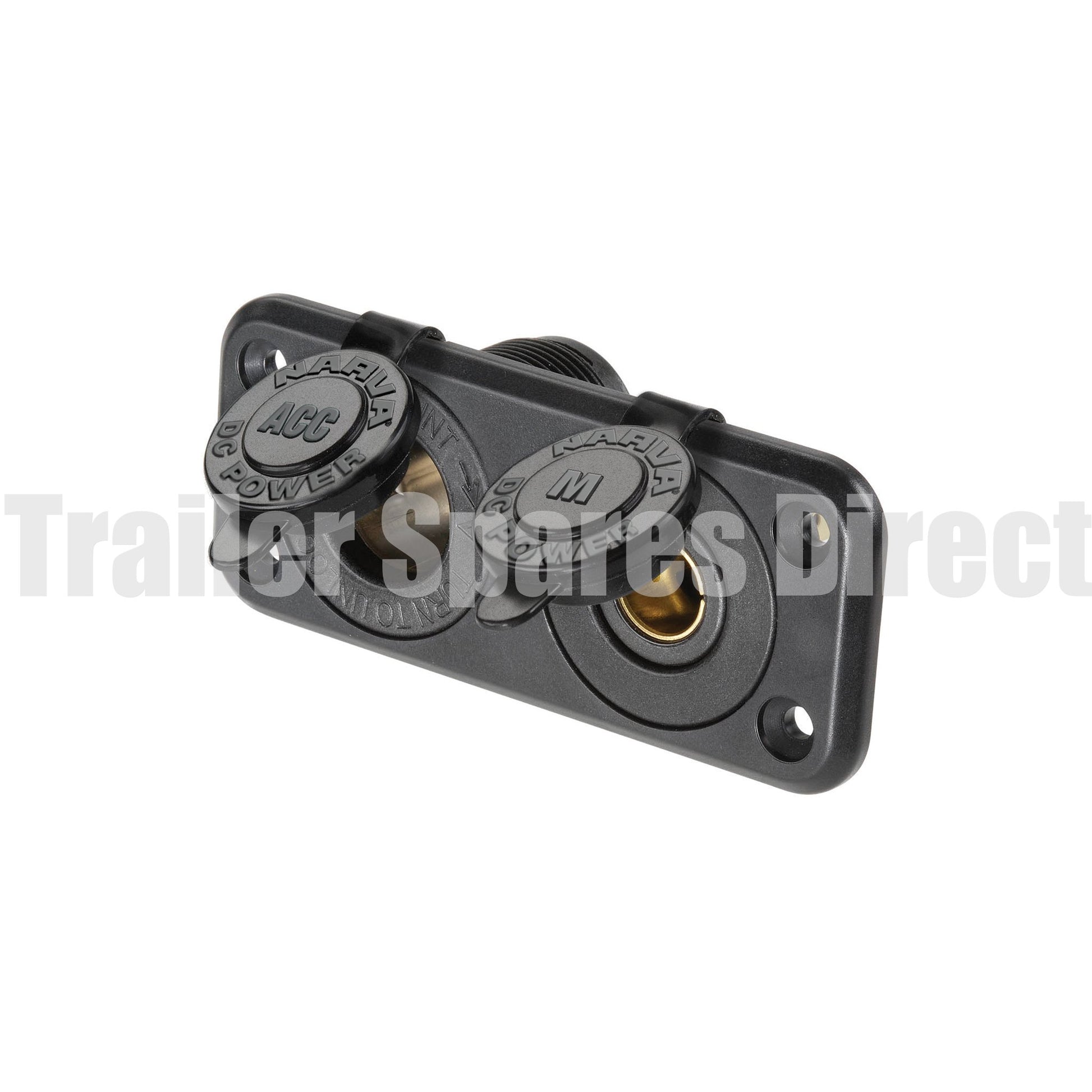 Narva heavy-duty twin accessory - Merit sockets - Trailer Spares Direct