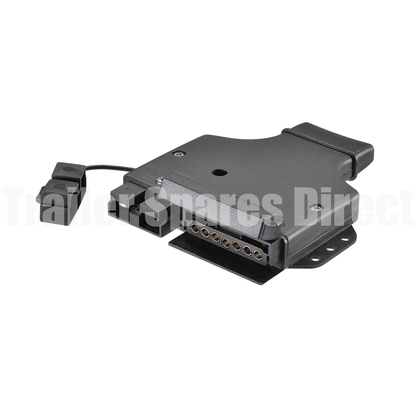 Trailer socket 7 pin flat with built in Anderson plug - Trailer Spares Direct