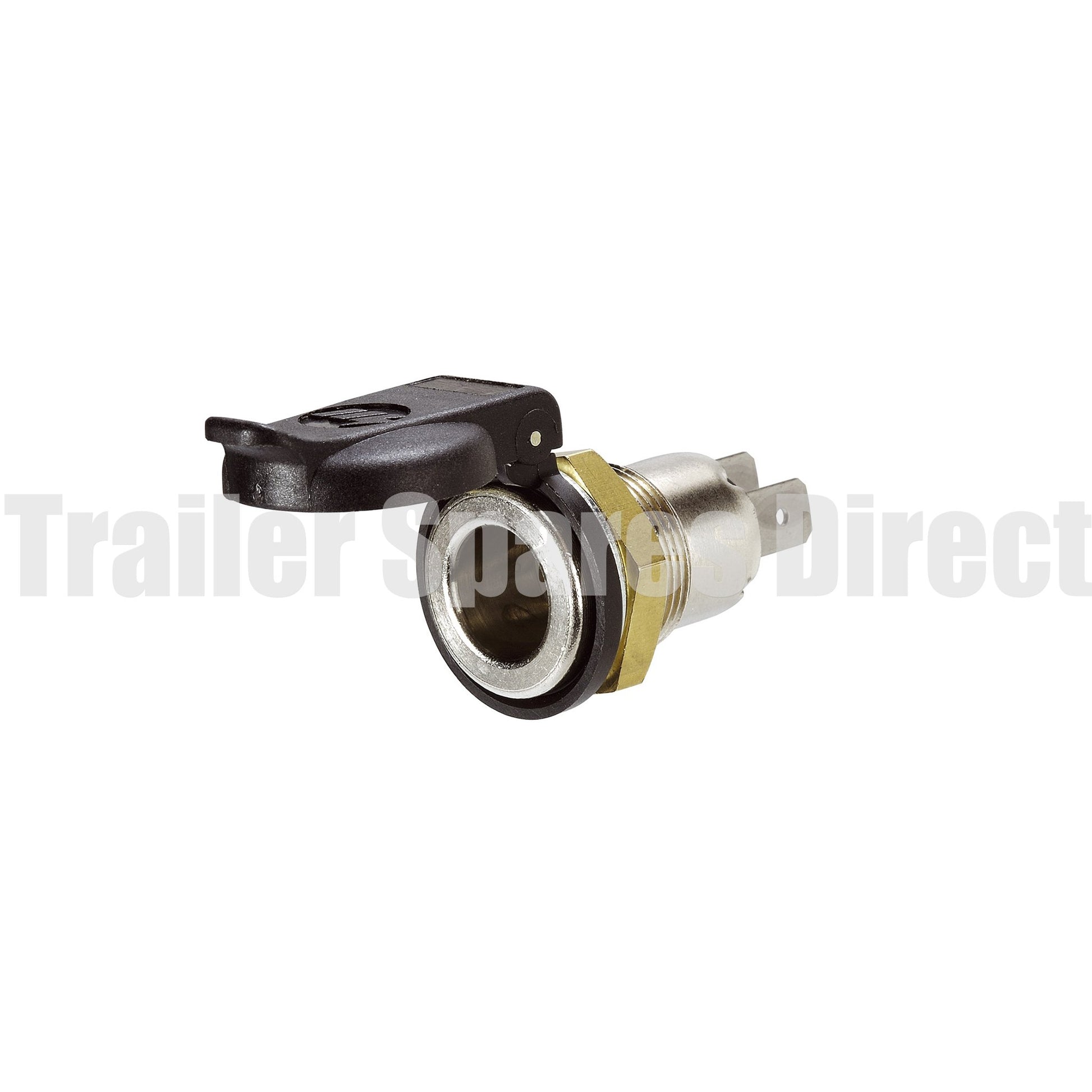 Narva aluminium Merit socket - thermoplastic lid - Trailer Spares Direct