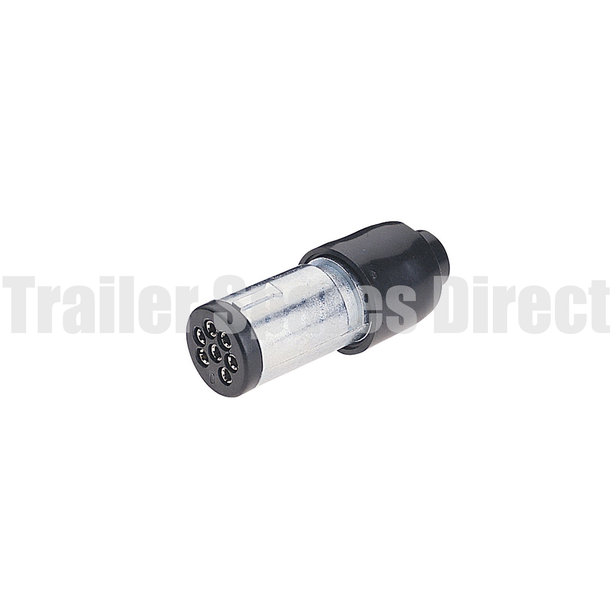 narva 7 pin small round metal trailer plug