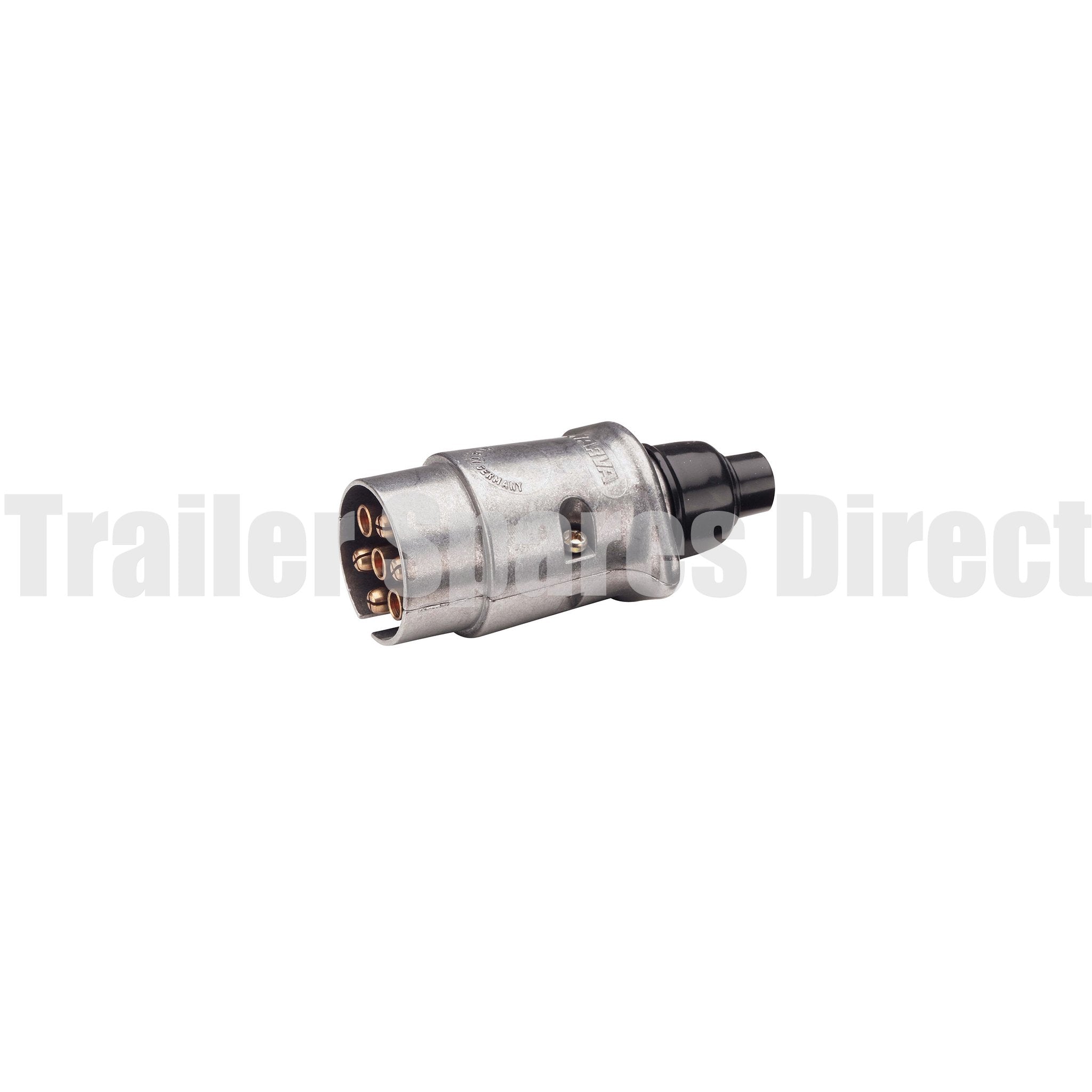 narva 7 pin large round metal trailer plug