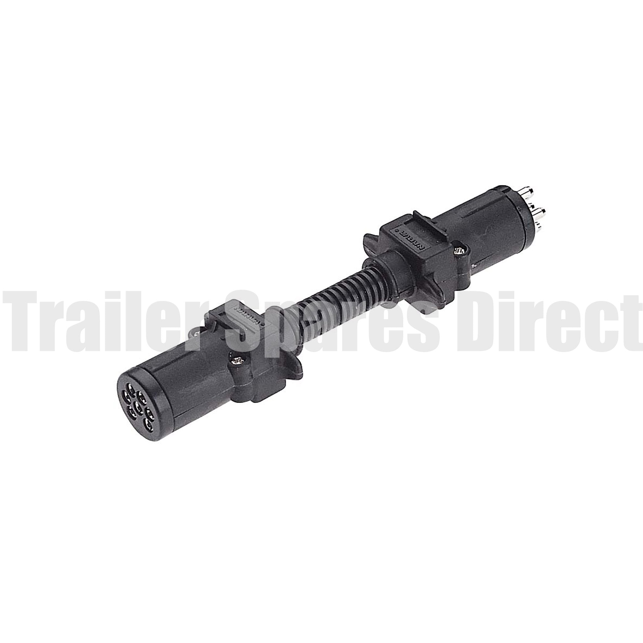 trailer adapter 7 pin round socket - 6 pin small round plug