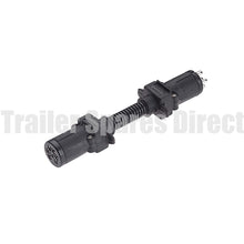 7 pin small round socket to 6 pin small round plug - Trailer Spares Direct