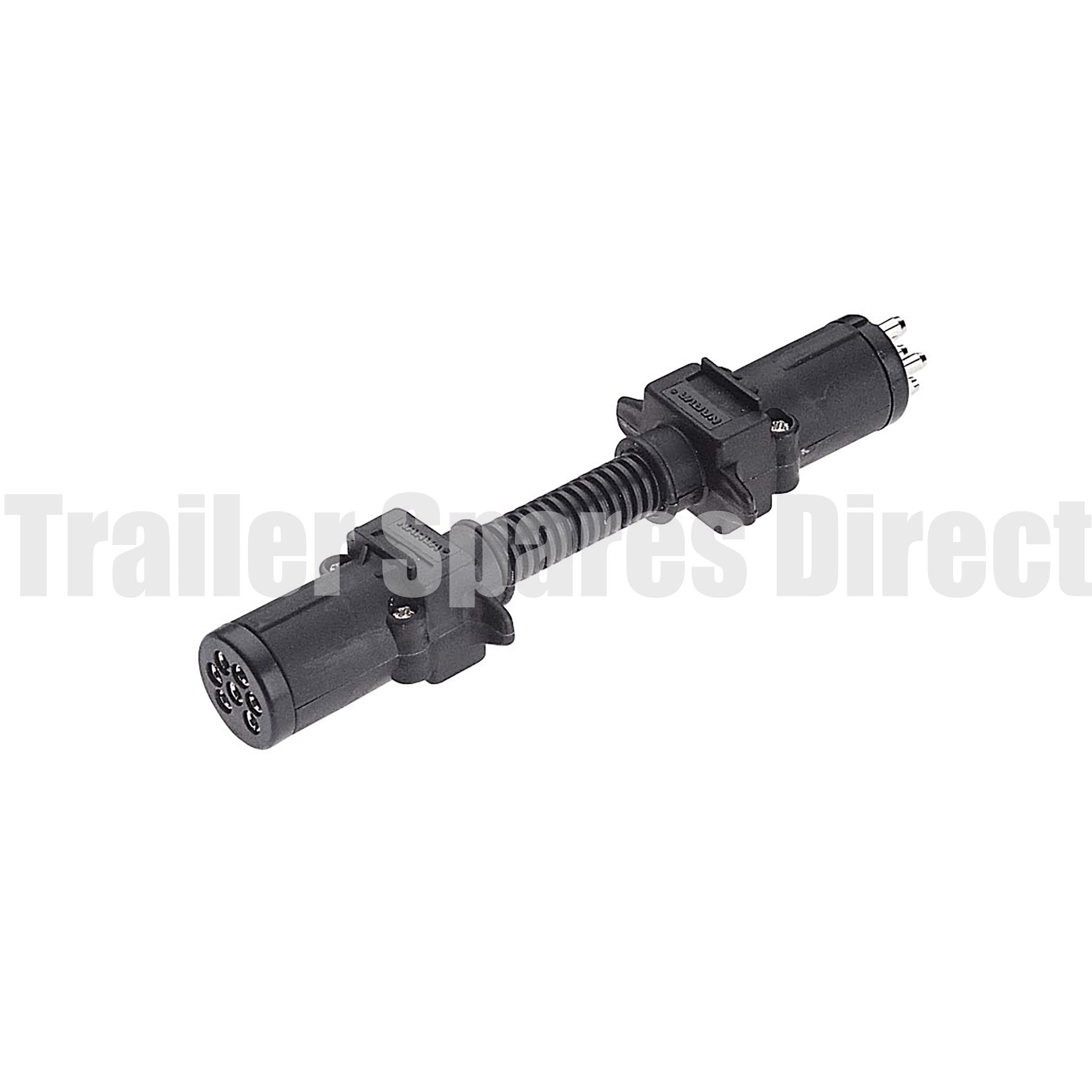 adapter 7 pin round socket - 6 pin small round plug