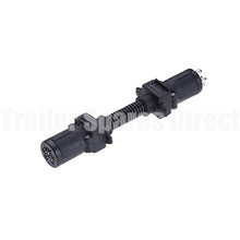 6 pin small round socket to 7 pin flat plug - Trailer Spares Direct