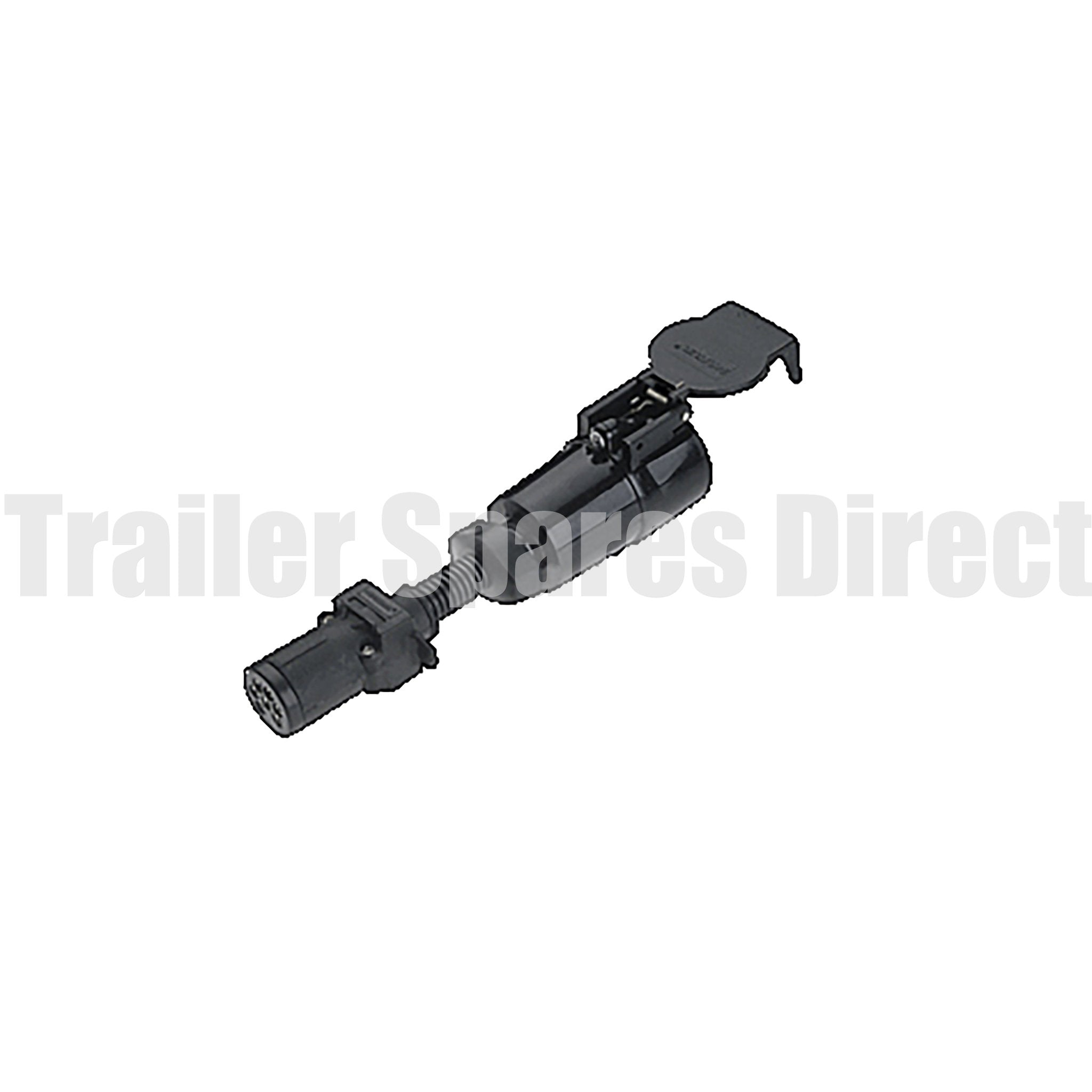 Trailer adapter 6 pin round socket - 7 pin large round plug