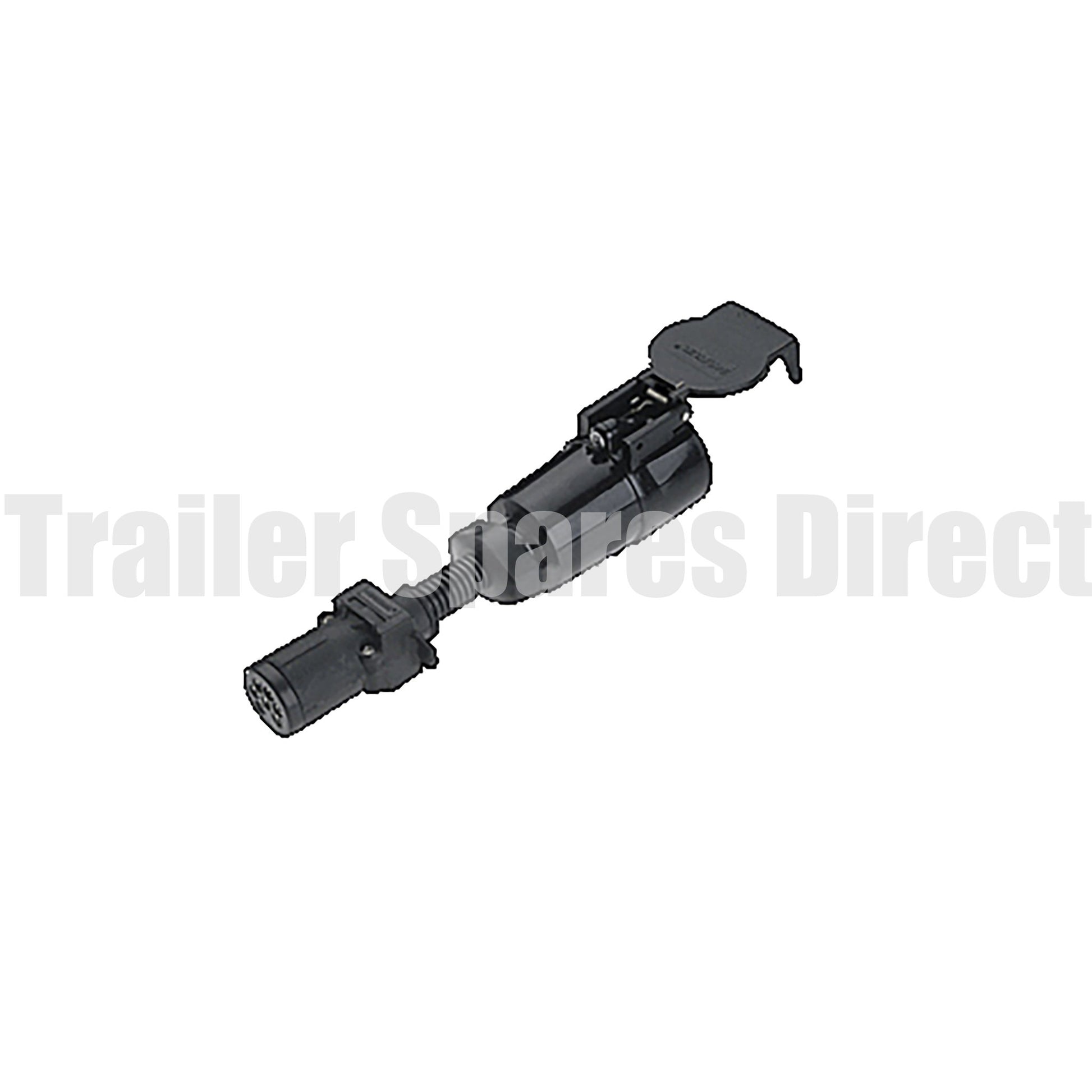 6 pin small round socket to 7 pin large round plug - Trailer Spares Direct