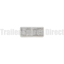 Narva reflector 70 x 28mm rectangle adhesive - Clear - Trailer Spares Direct