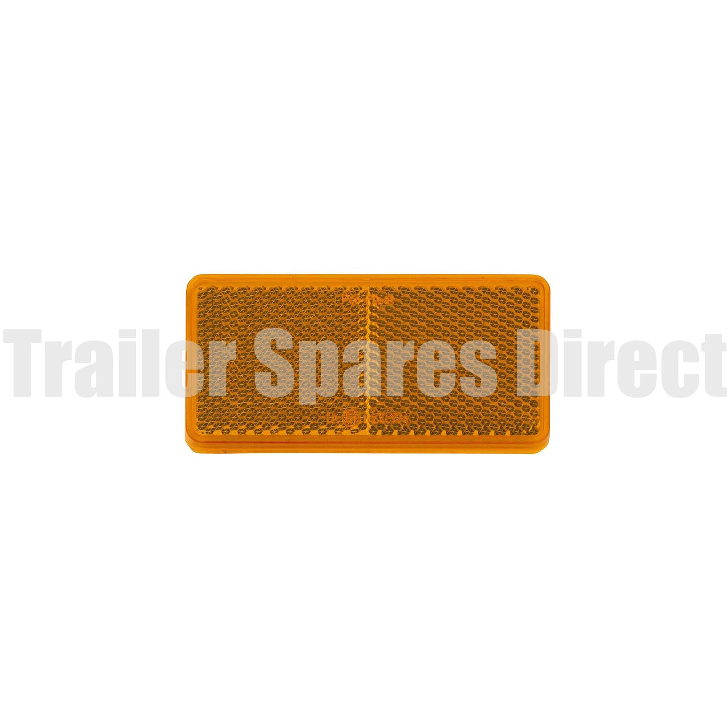 Narva reflector 94 x 44mm rectangle adhesive - Amber - Trailer Spares Direct